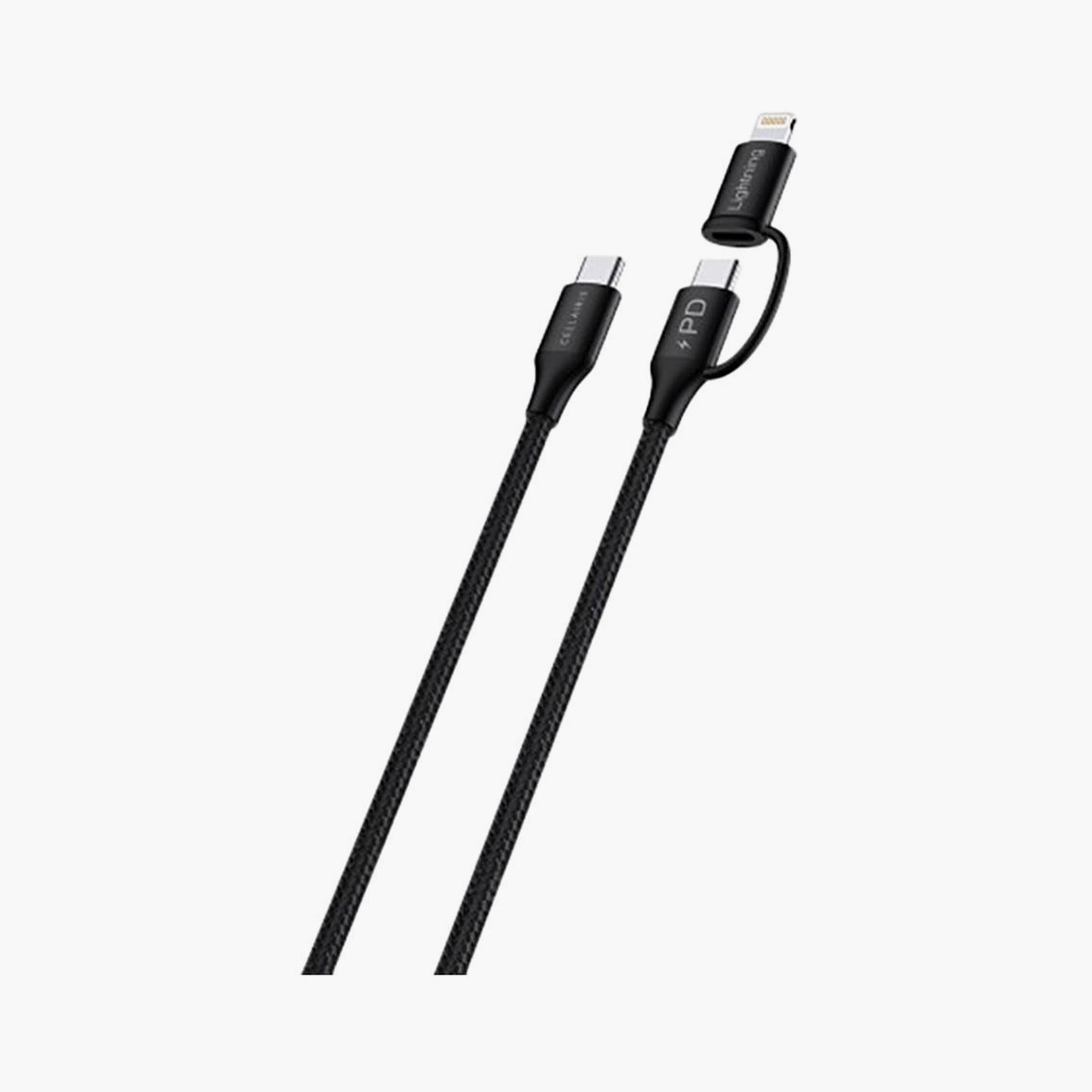 سيلايريس 2 في 1 كابل يو اس بي 1 متر اسود | م-NCD02896-electronics-accessories-mobileaccesories-image-2