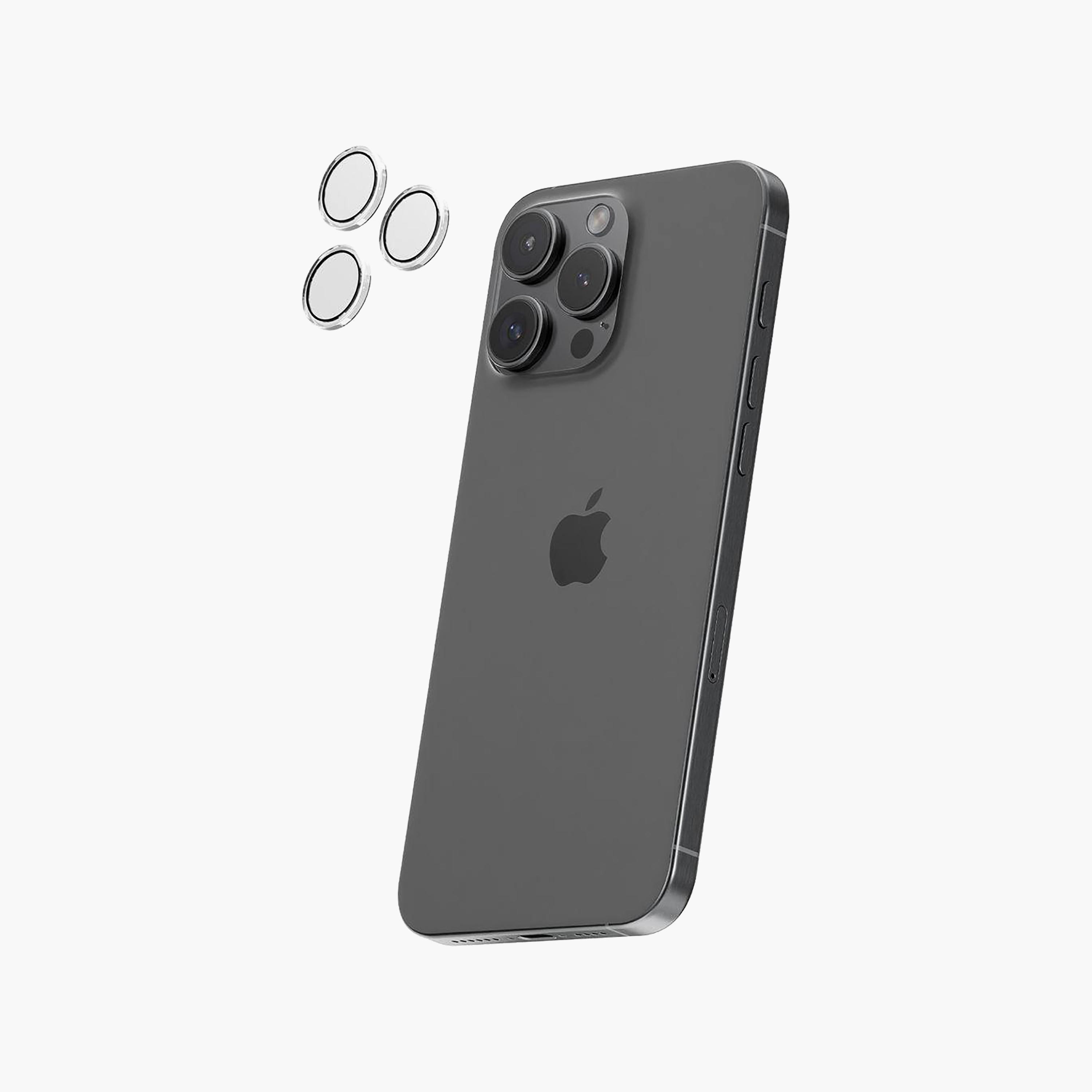 واقي عدسة الكاميرا هايفن لجهاز آيفون 16 Pro/برو ماكس مع لوحة تثبيت ذاتية شفافة-electronics-accessories-mobileaccesories-image-1