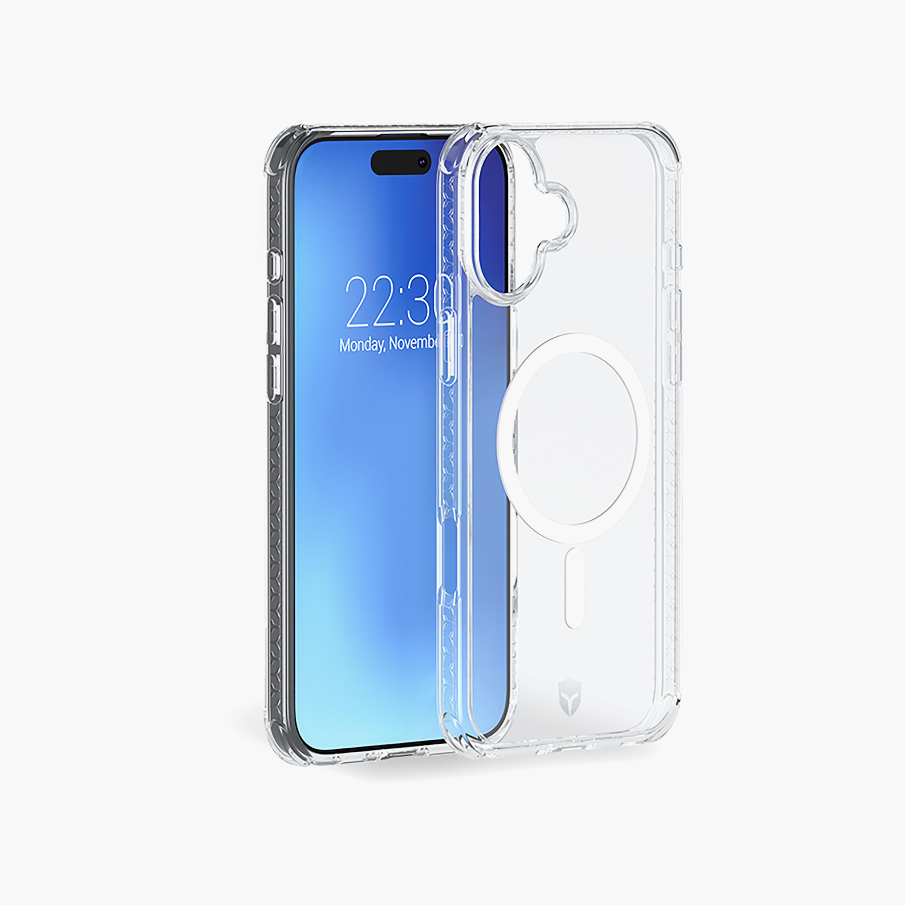 جراب فورس أير ماجسيف الشفاف المقوى لهاتف آيفون 16 | FCAIRMAGIP16T-electronics-accessories-mobileaccesories-image-1