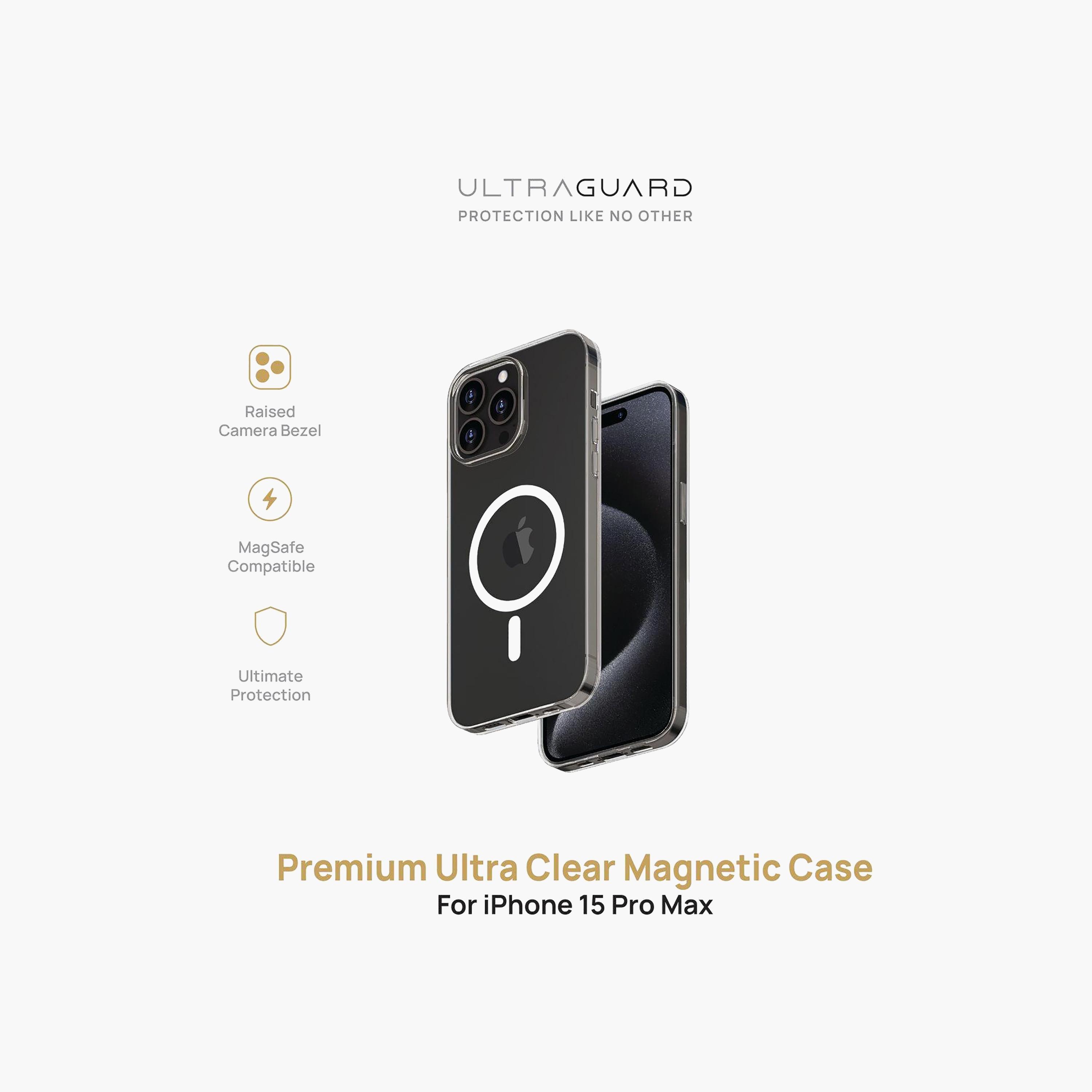 جراب ألتراجارد بريميوم فائق الوضوح المغناطيسي لهاتف آيفون 15 برو ماكس | UG15PMACMG-electronics-accessories-mobileaccesories-image-1