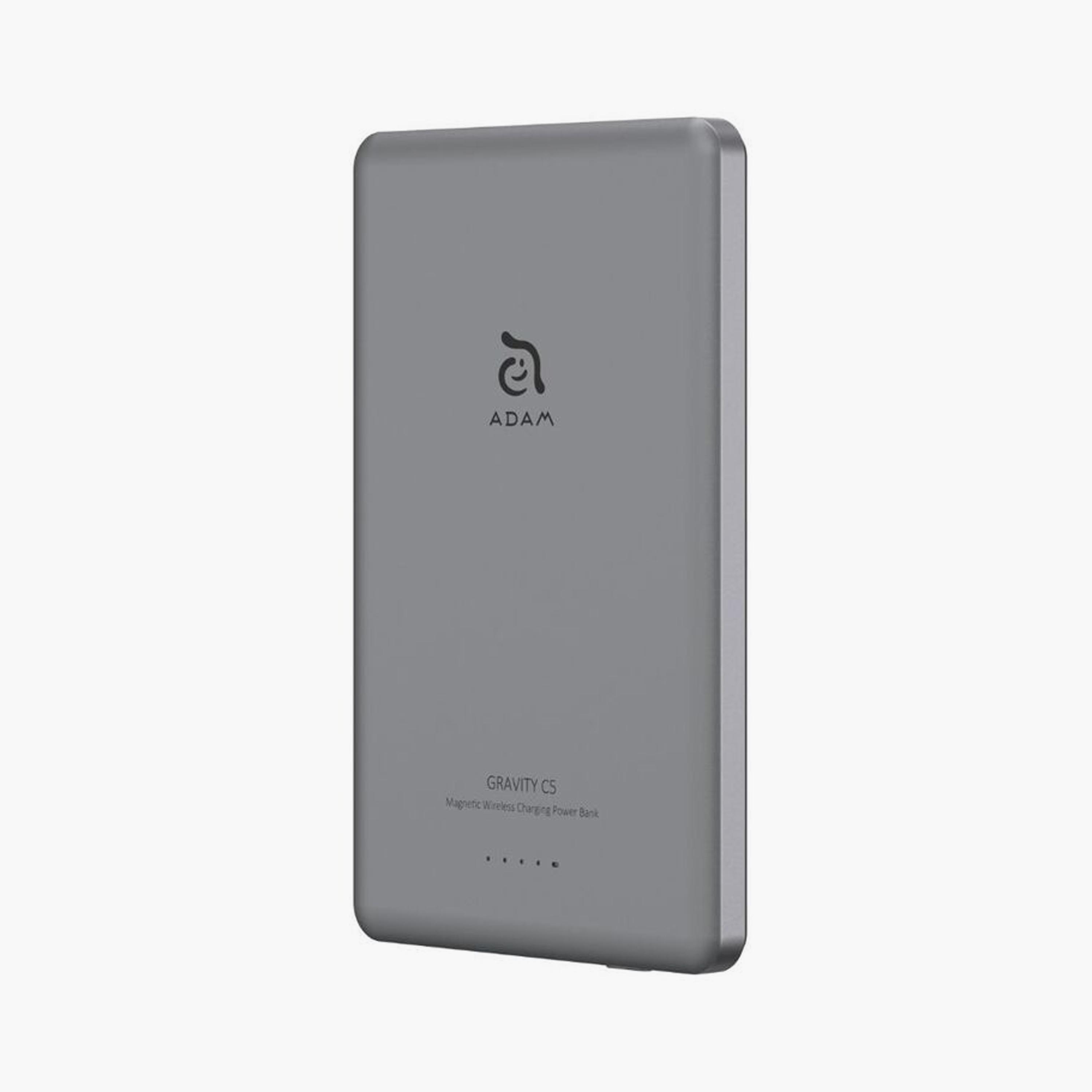 شاحن آدم إليمنتس اللاسلكي المغناطيسي جرافيتي C5 رمادي | APBADGVC5GY-electronics-accessories-mobileaccesories-image-3
