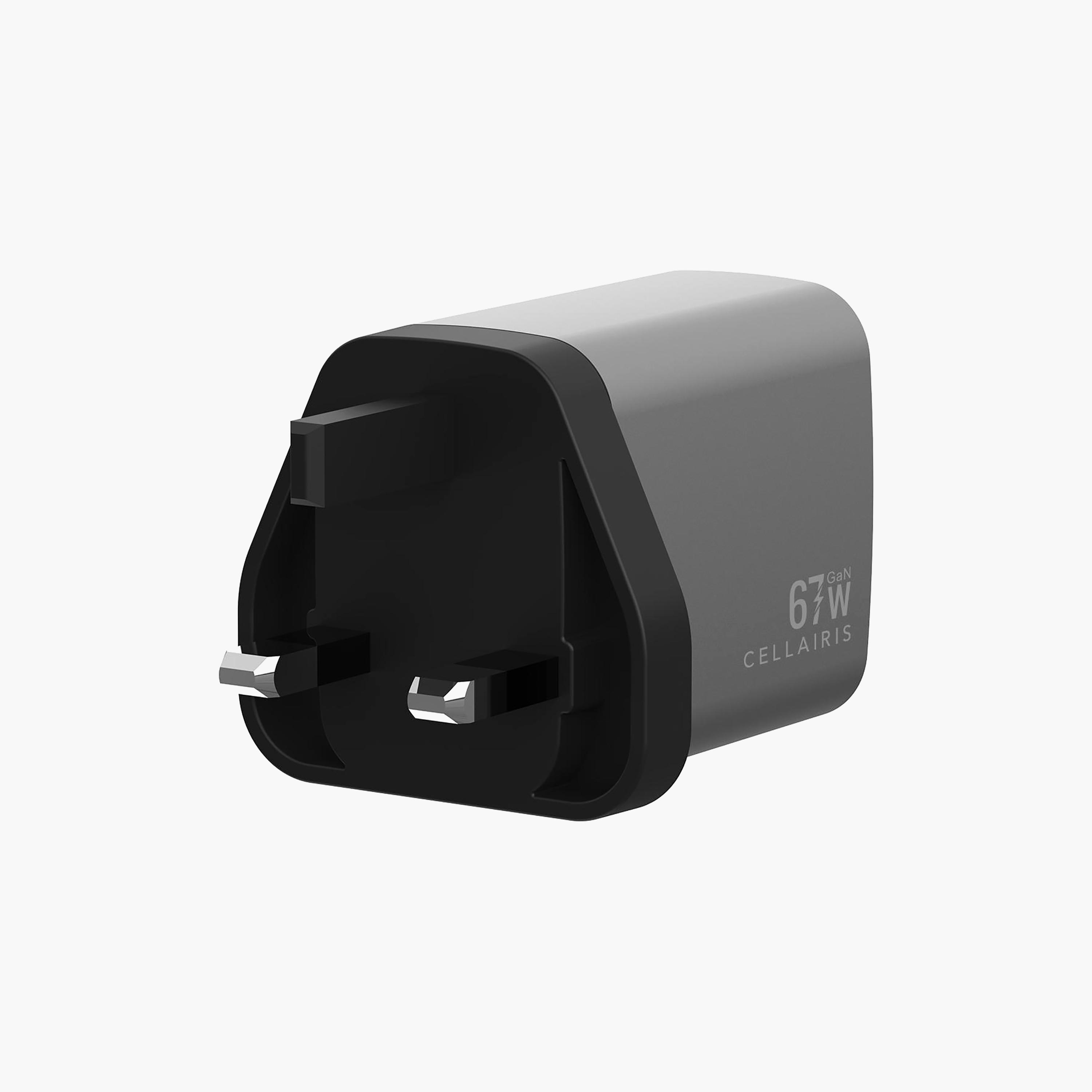 شاحن حائط سيلايريس جان، شحن سريع، PD 67 واط، مع منفذي النوع-C - أسود | M-CHGAN67WBK-electronics-accessories-mobileaccesories-image-4