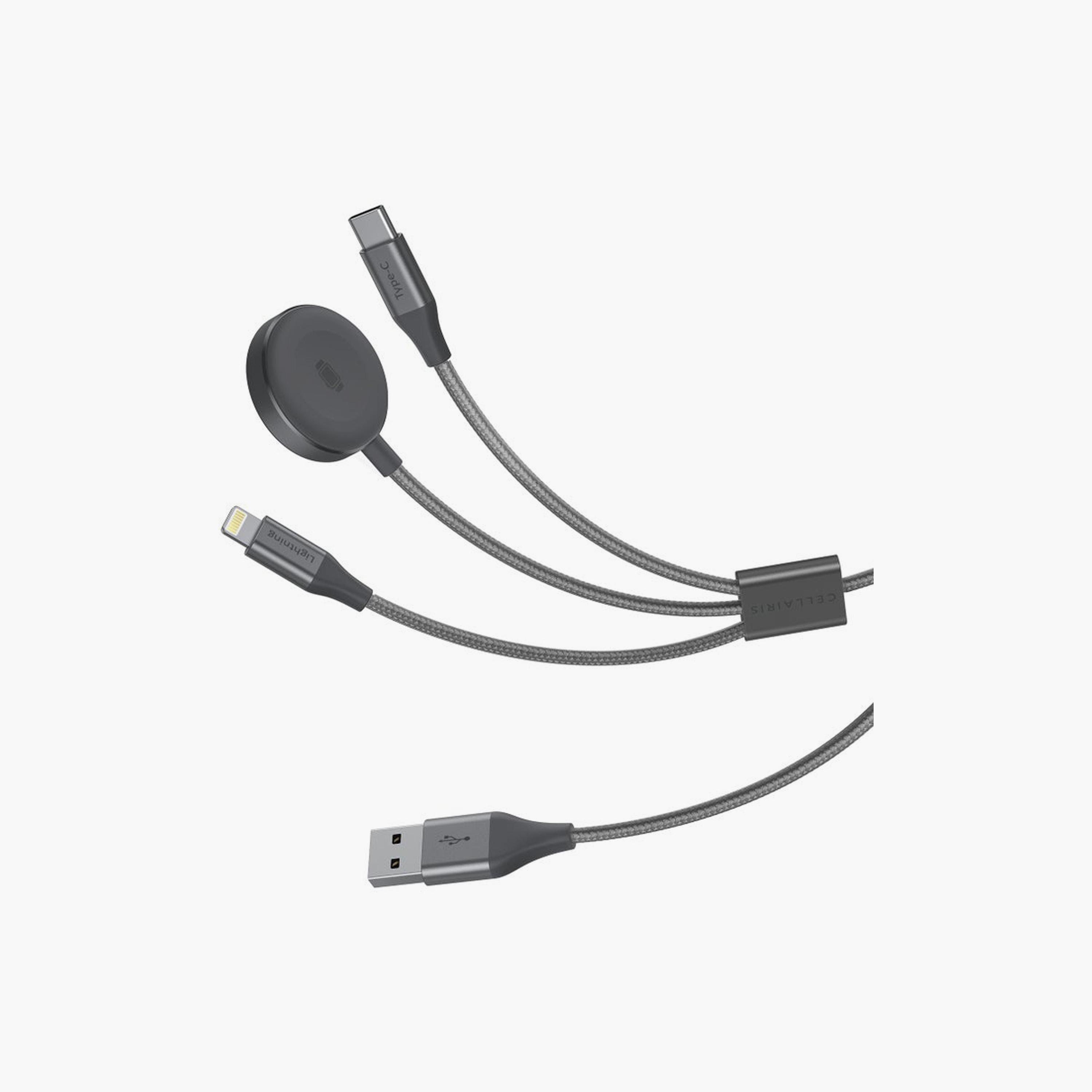 Cellairis Premium Nylon Cable 3-in-1 1.5M with Watch Charger | M-NCX03196-electronics-accessories-mobileaccesories-image-1