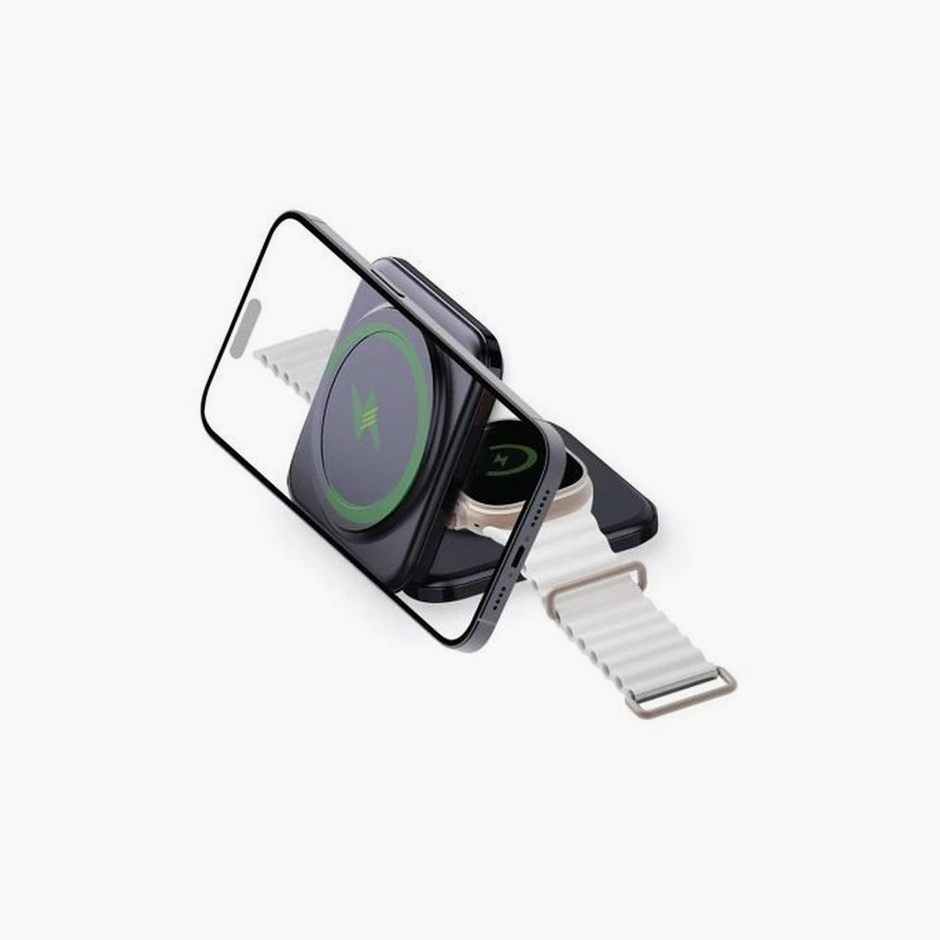 Smartix Premium Foldable Magnetic Wireless Charger Black | SFMWC-electronics-accessories-mobileaccesories-image-2