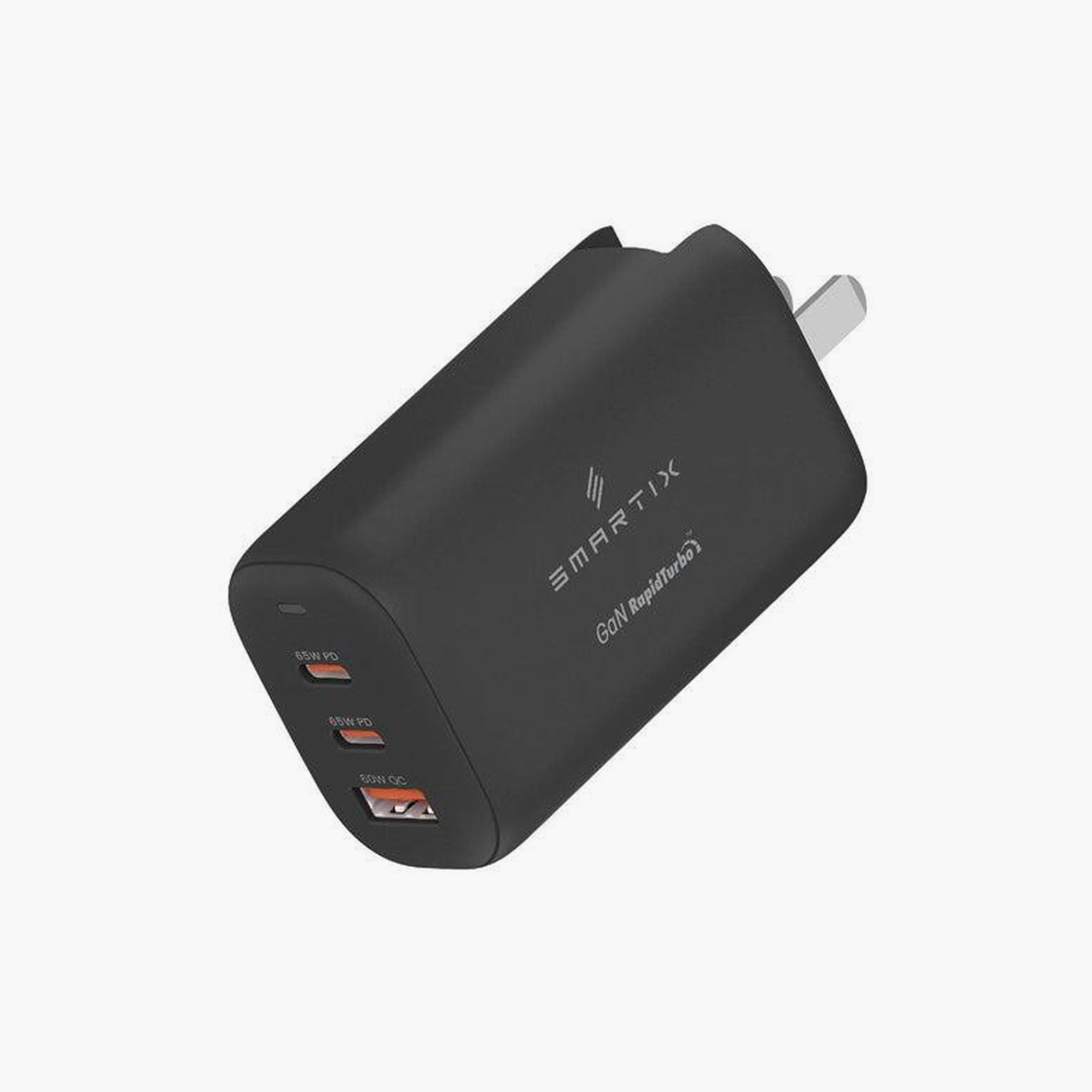 Smartix Premium 65W GaN Wall Adaptor - 65W USB-C PD Black | SXWA65BKS-electronics-accessories-mobileaccesories-image-1