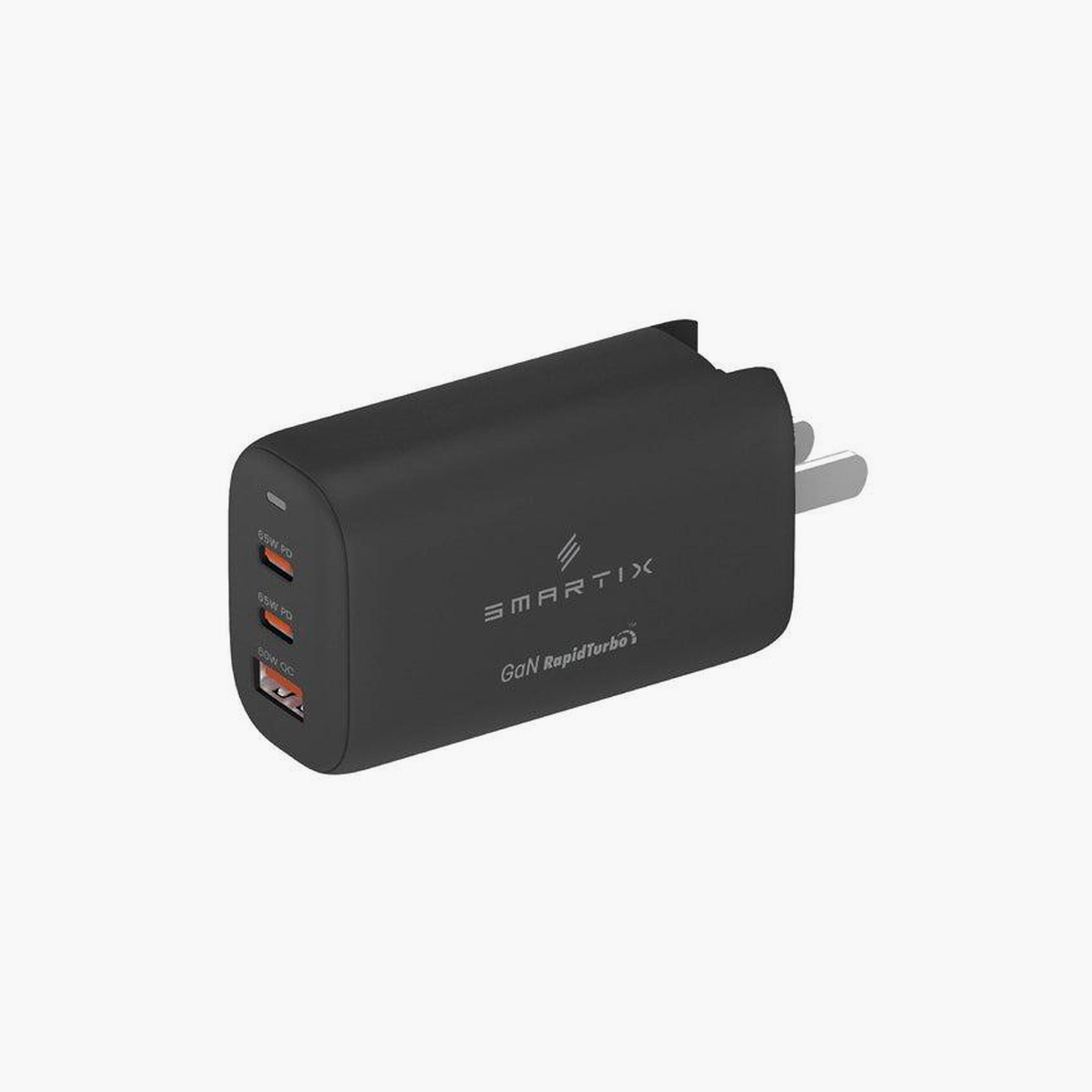 Smartix Premium 65W GaN Wall Adaptor - 65W USB-C PD Black | SXWA65BKS-electronics-accessories-mobileaccesories-image-2