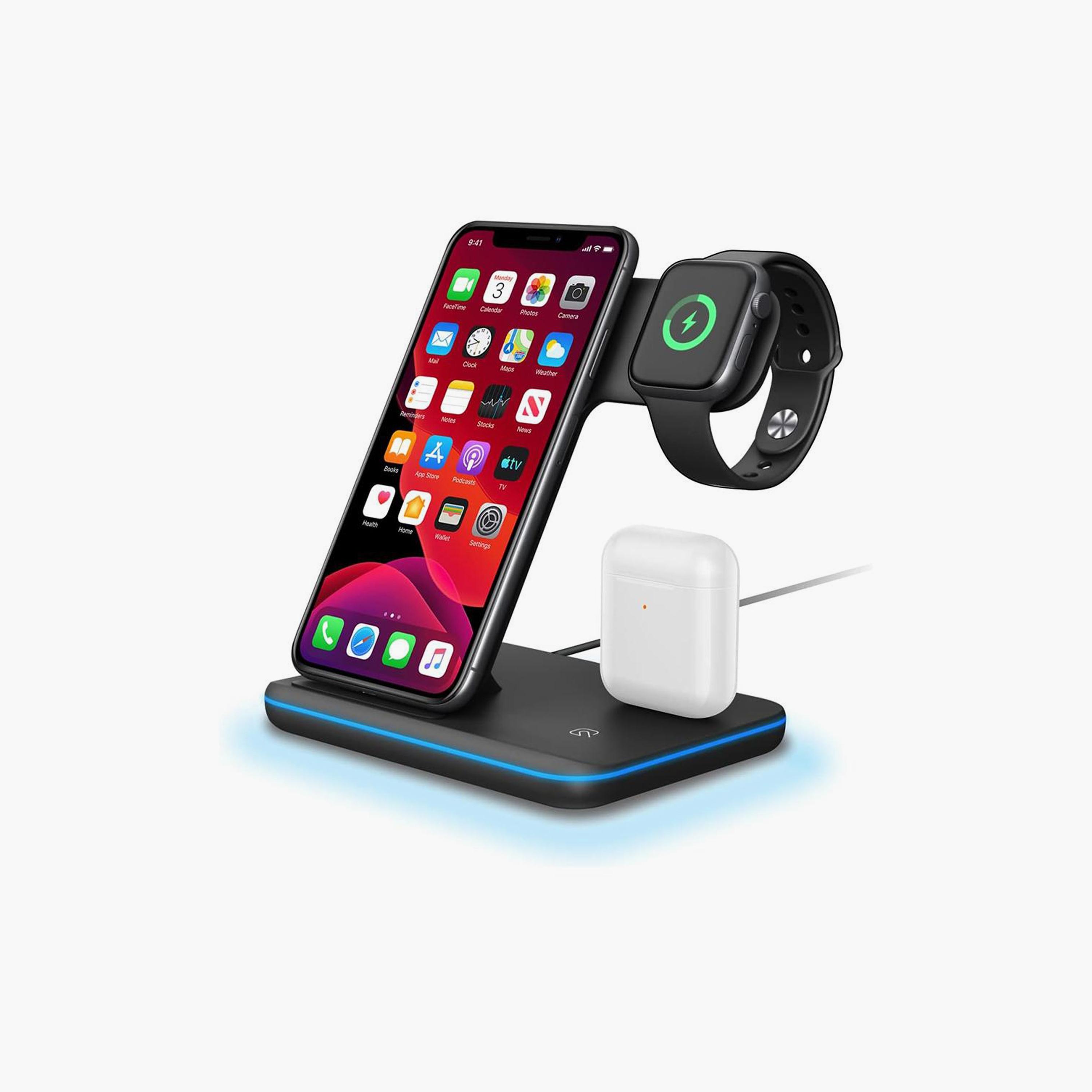 Trands 3-in-1 Wireless Desk Charger Black | TR-AD6953-electronics-accessories-mobileaccesories-image-1