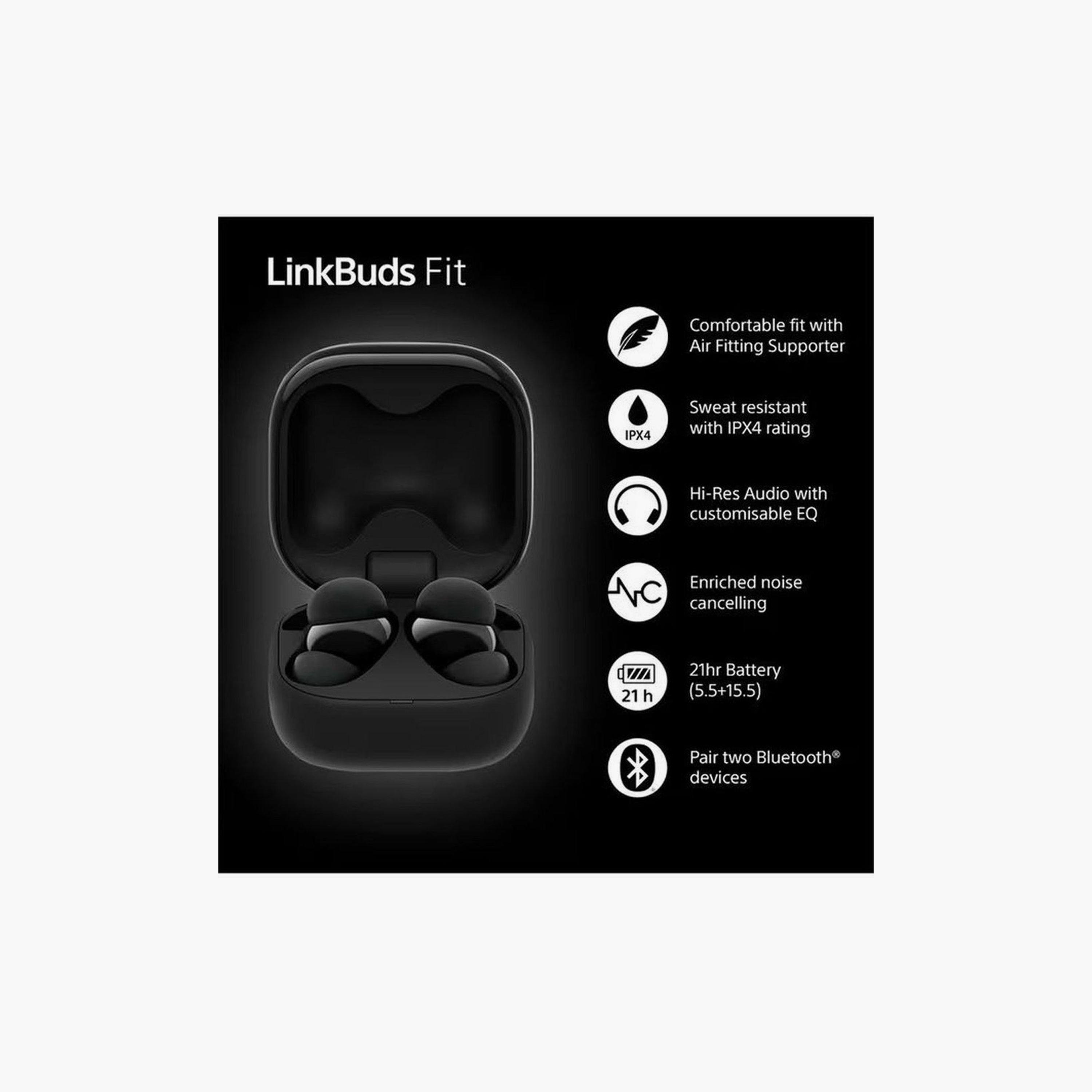 Sony LinkBuds Fit Truly Wireless Earbuds Black | WFLS910B-electronics-headphonesandearphones-image-3