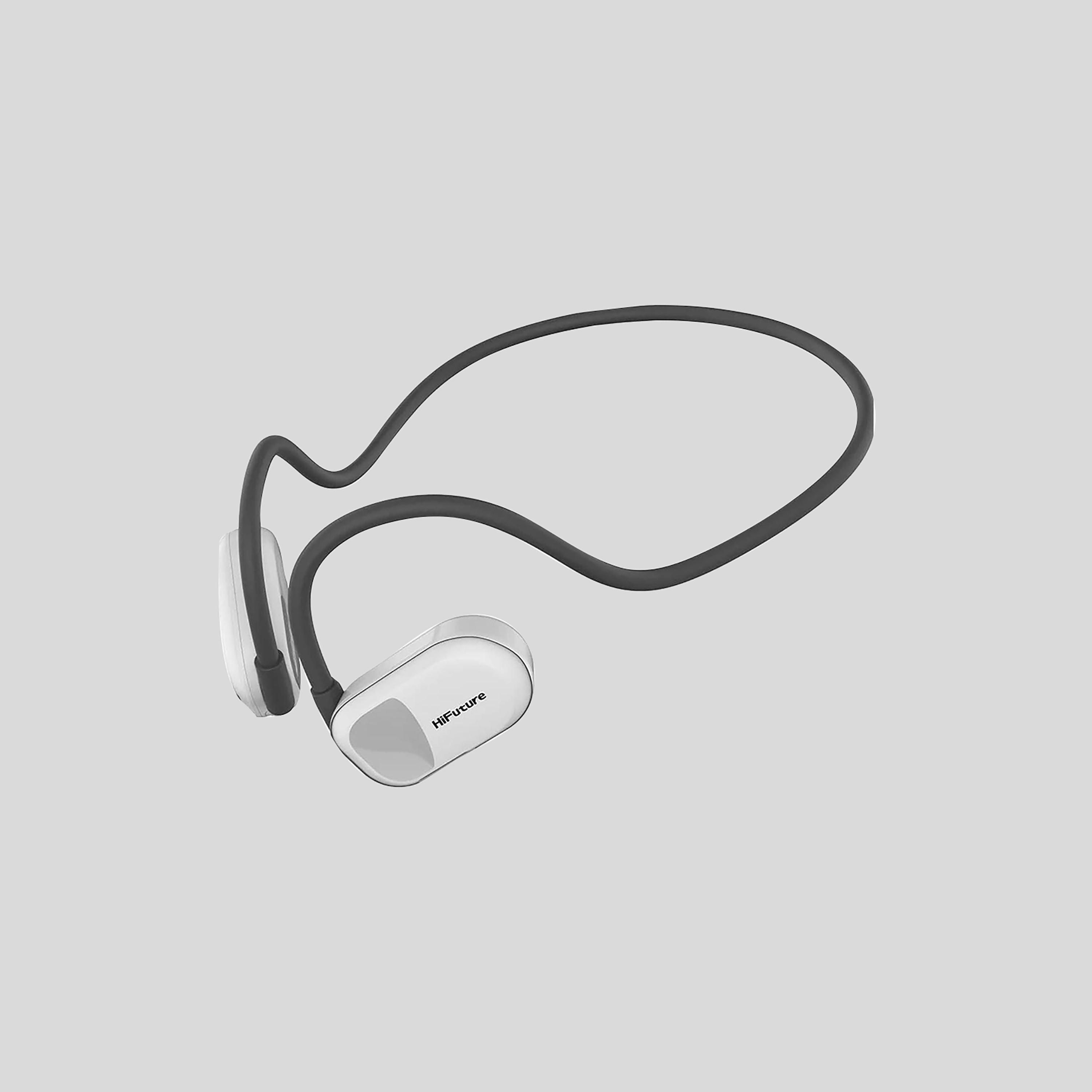 Hifuture FutureMate ENC Air Conduction Headphones - Grey White-electronics-headphonesandearphones-image-1