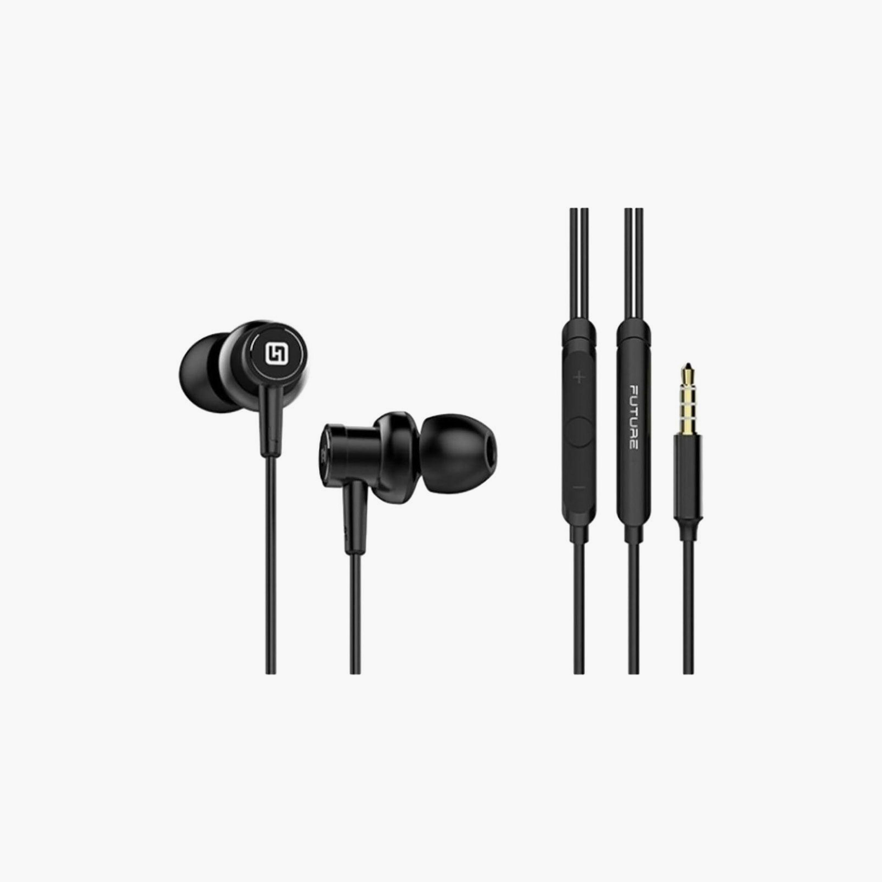 سماعات أذن سلكية هاي فيوتشر سوداء | HI5-electronics-headphonesandearphones-image-1