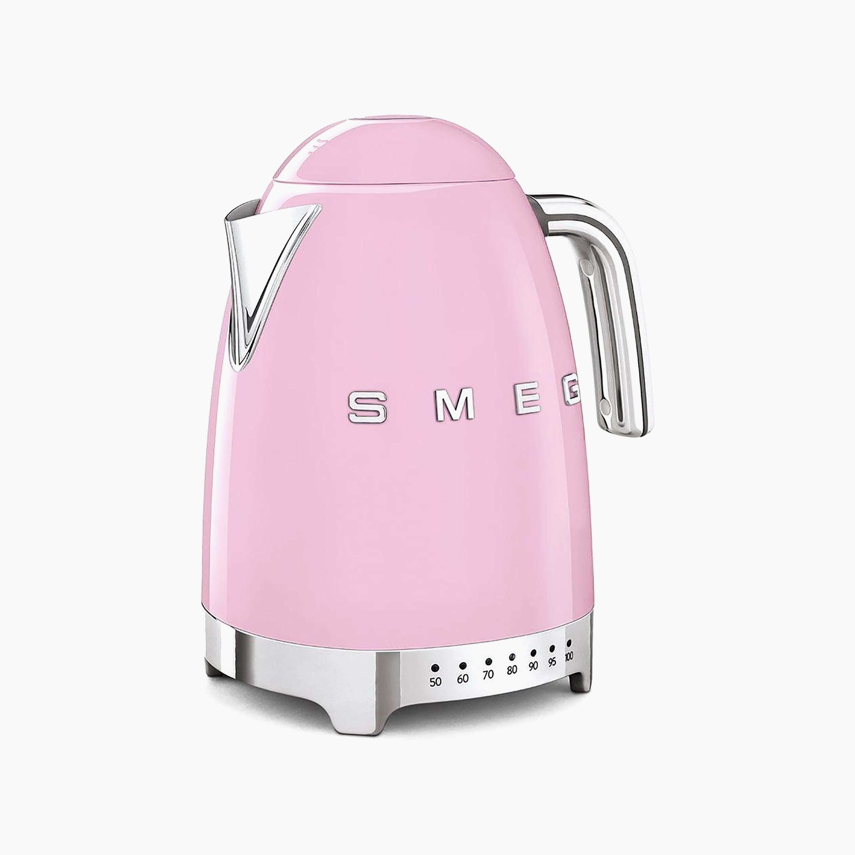 Smeg 50’s Style Retro Variable Temperature Kettle Pink | KLF04PKUK-household-appliances-kitchenappliances-electrickettles-image-2