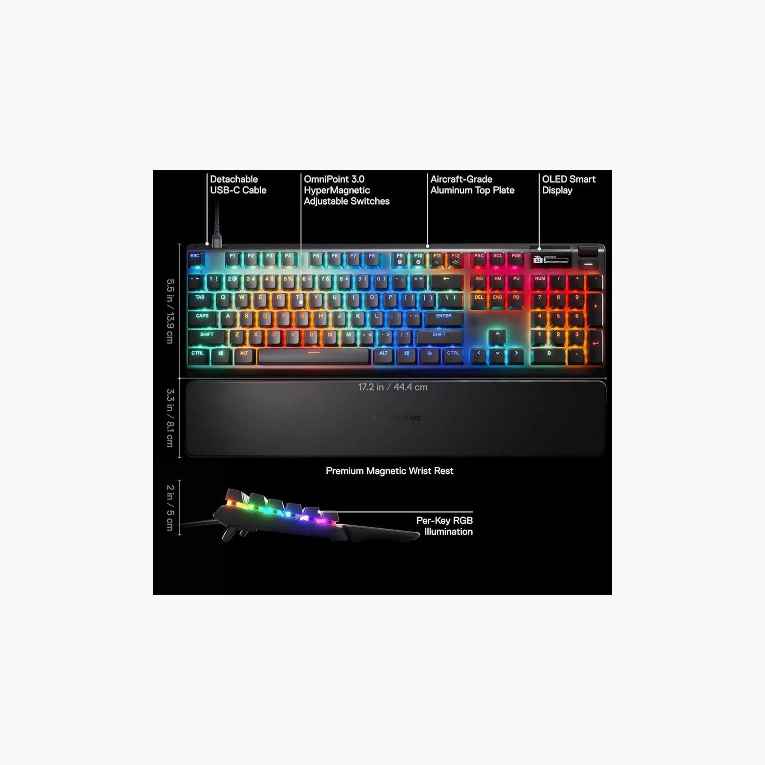 SteelSeries Apex Pro Gen 3 Gaming Keyboard Black | 64660-electronics-accessories-computeraccesories-image-3
