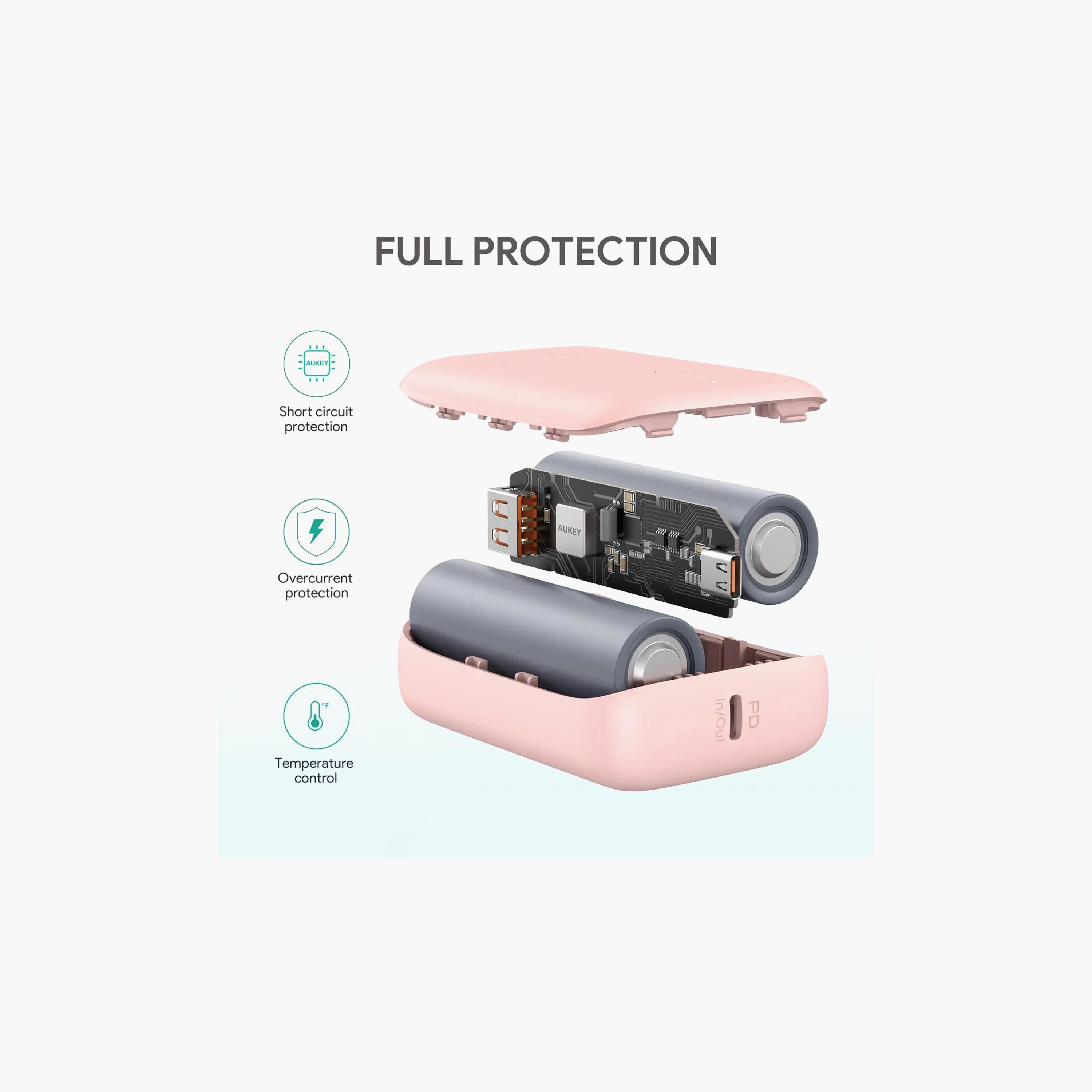 Aukey Power Bank 10000mAh Pink | PB-N83S-electronics-accessories-mobileaccesories-image-4