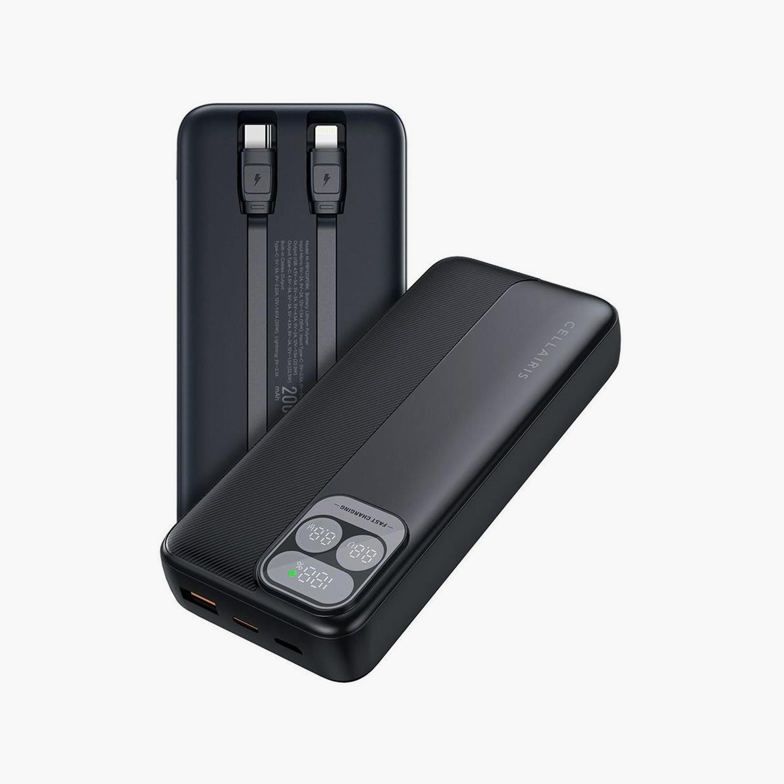 باور بانك سيلايريس 20000 مللي أمبير/ساعة، أسود | M-PBFS20PDBK-electronics-accessories-mobileaccesories-image-1