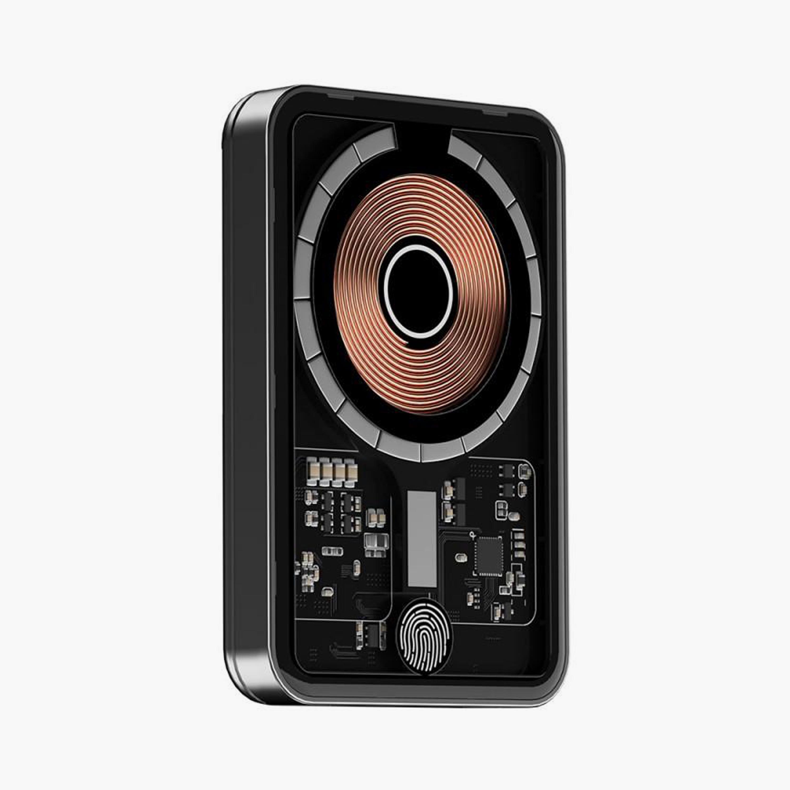 Trands Glassy Series 10000mAh Wireless Power Bank with Touch Sensor Black | TR-PB264-electronics-accessories-mobileaccesories-image-1