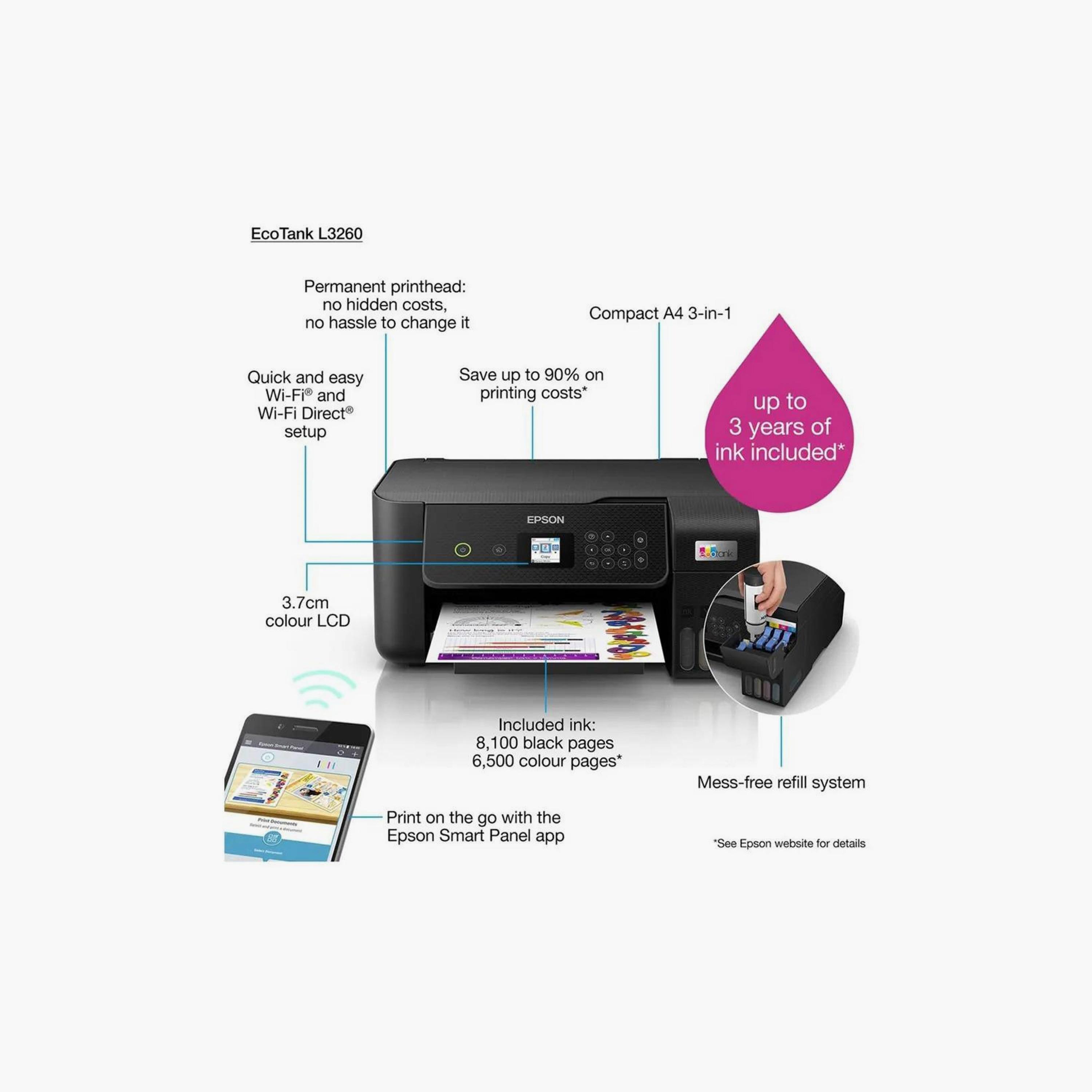 Epson 3-in-1 Home Ink Tank Printer | EcoTank L3260-electronics-accessories-computeraccesories-image-3