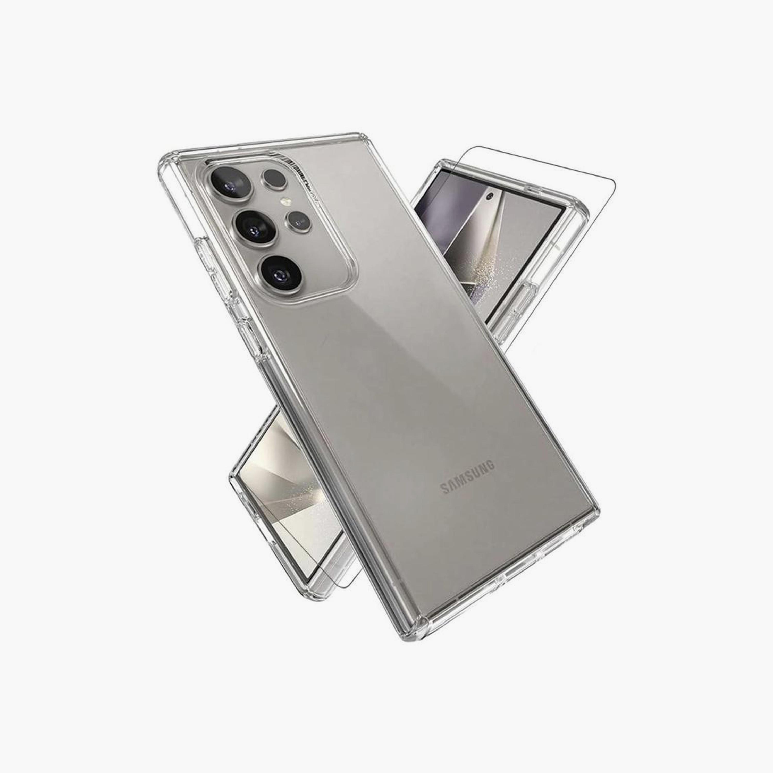 جراب ماكس آند ماكس مع واقي شاشة شفاف لهاتف جالاكسي إس 24 ألترا | MXS24UB-electronics-accessories-mobileaccesories-image-1