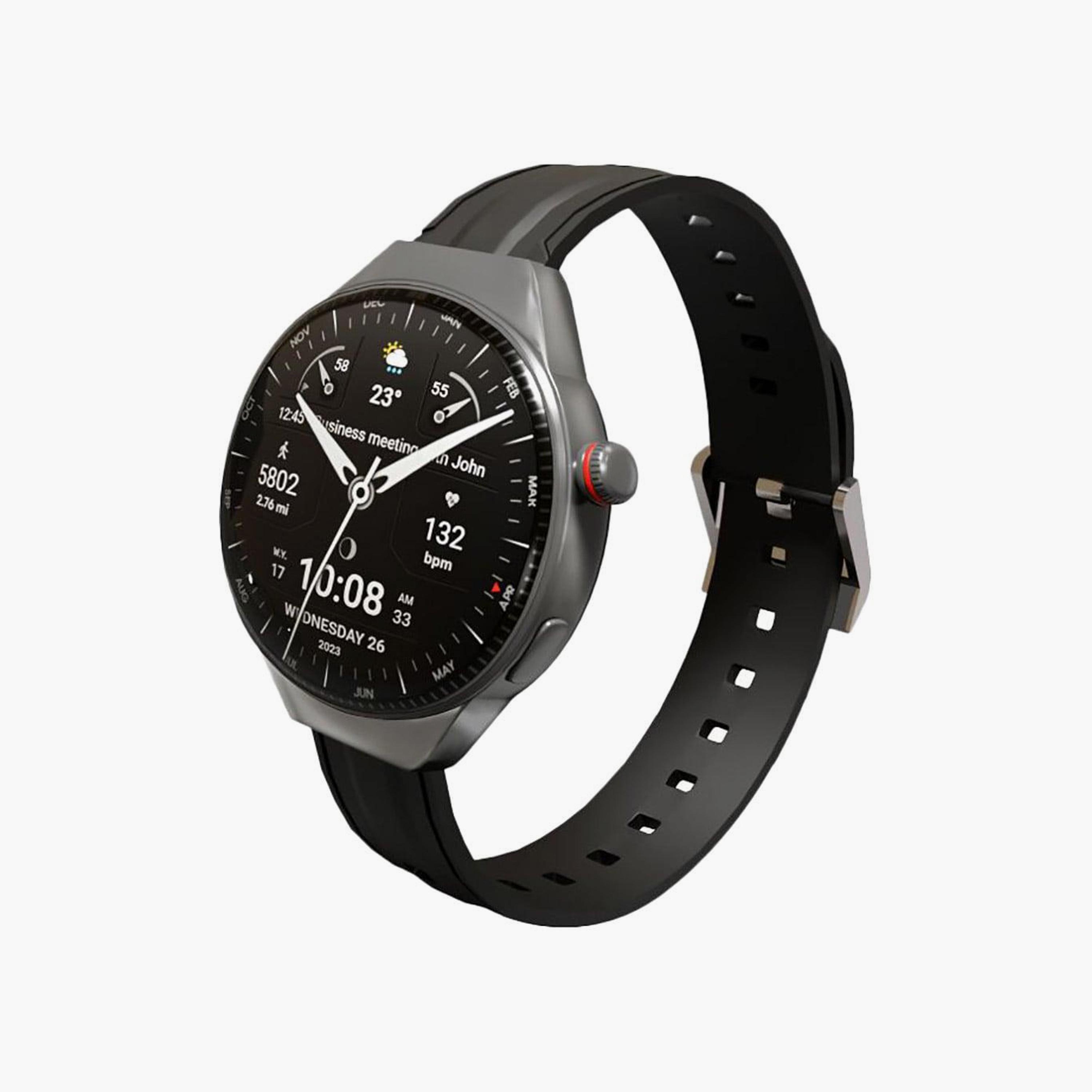 ساعة ماكس آند ماكس كروز برو الذكية باللون الفضي-men-watchesandjewellery-watches-image-1