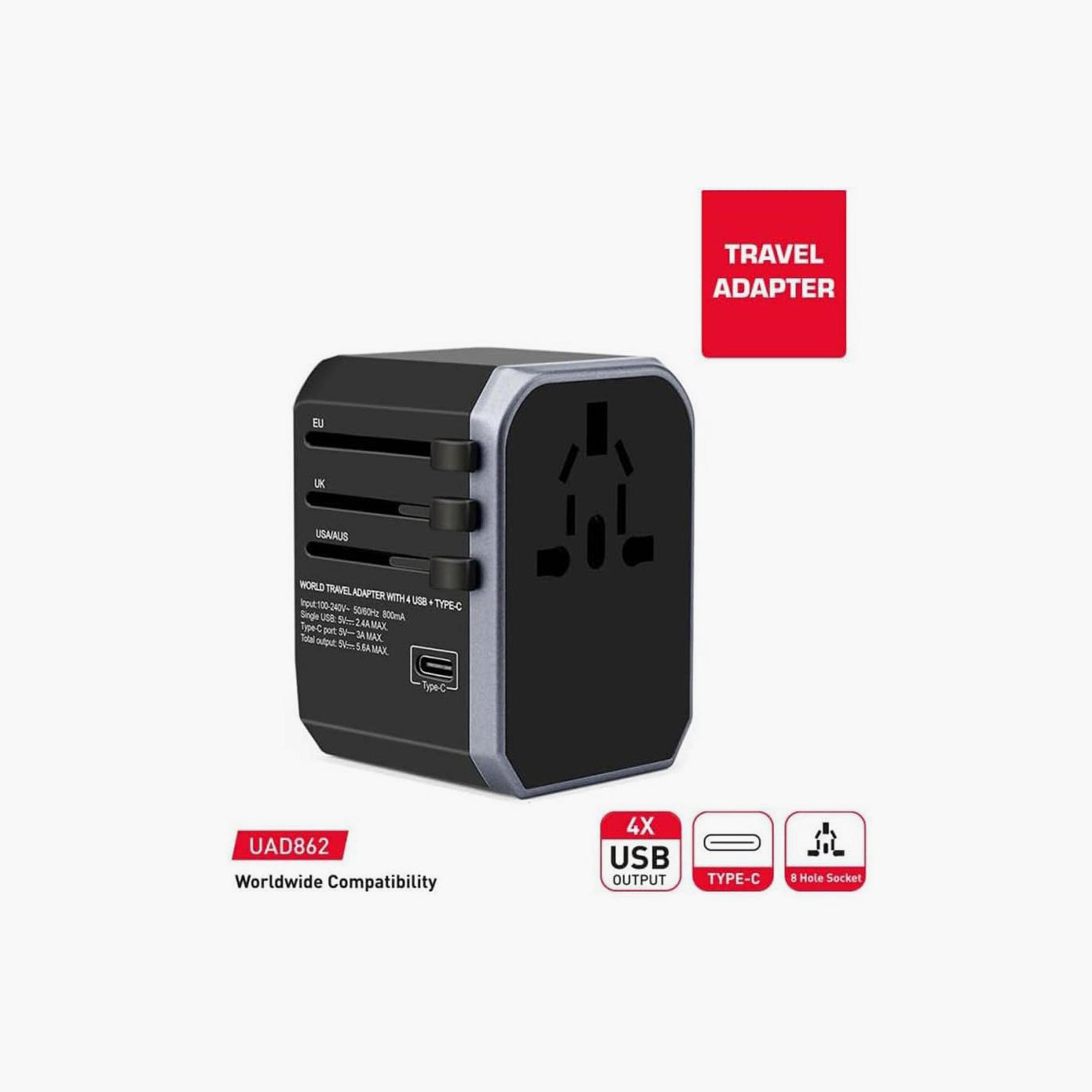 Trands Universal Travel Adaptor Black | TR-UAD862-electronics-accessories-mobileaccesories-image-2