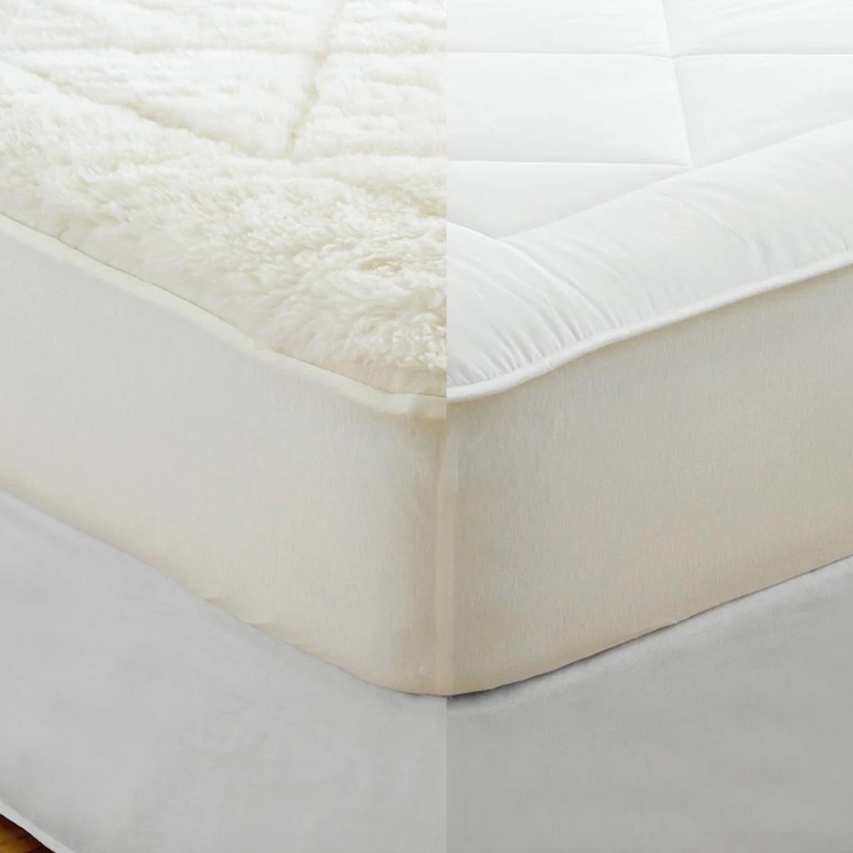 Silentnight Kouchini Queen Australian Wool Balls Reversible Mattress Topper - 200x150x4 cm