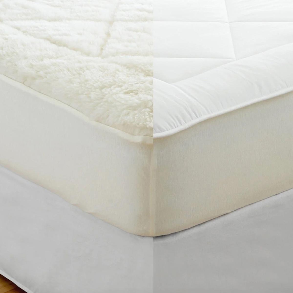 Silentnight Kouchini King Australian Wool Balls Reversible Mattress Topper - 200x180x4 cm