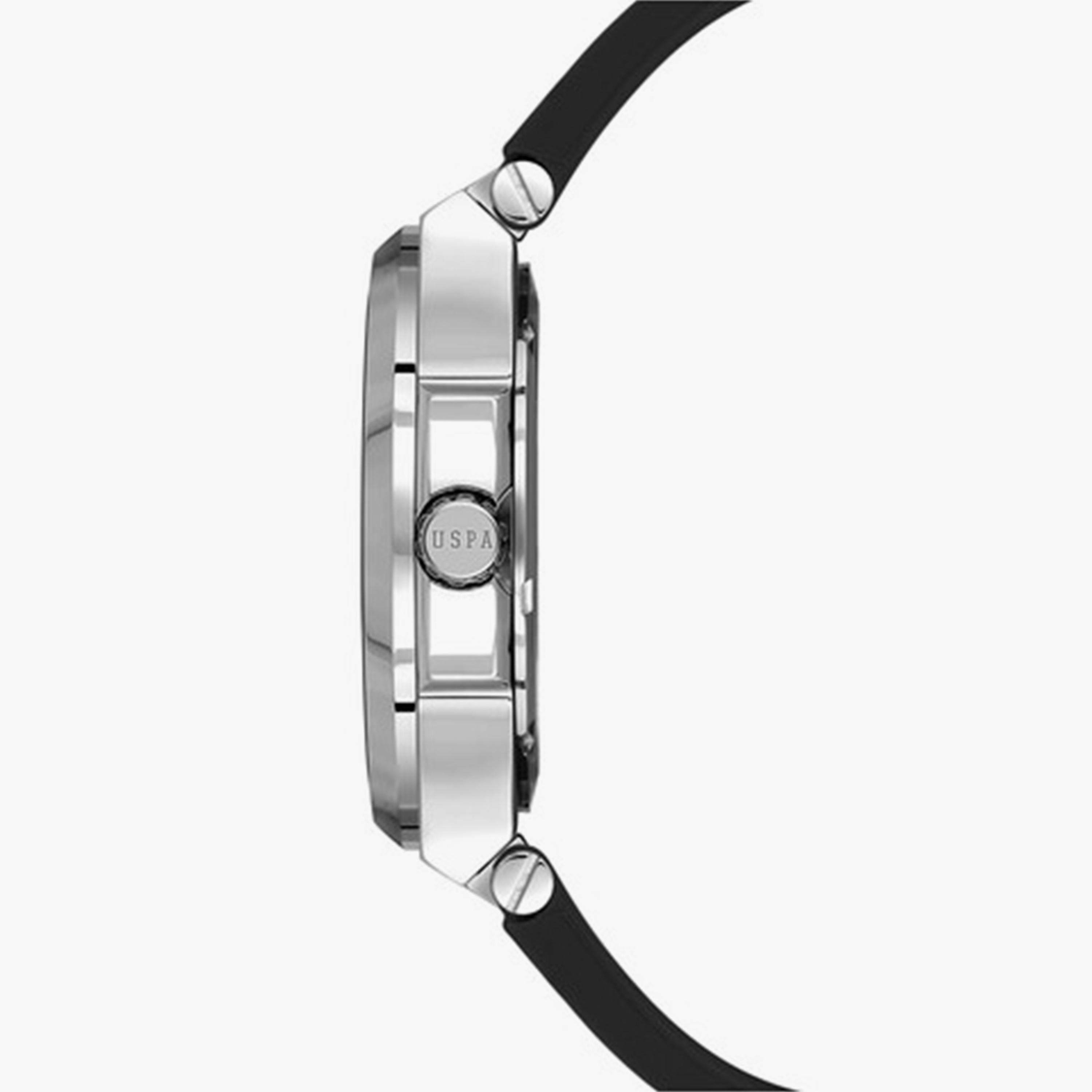 U.S. Polo Assn Men's 44MM Black Analog Silicone Strap  Watch | USPA1105-03-men-watchesandjewellery-watches-image-2