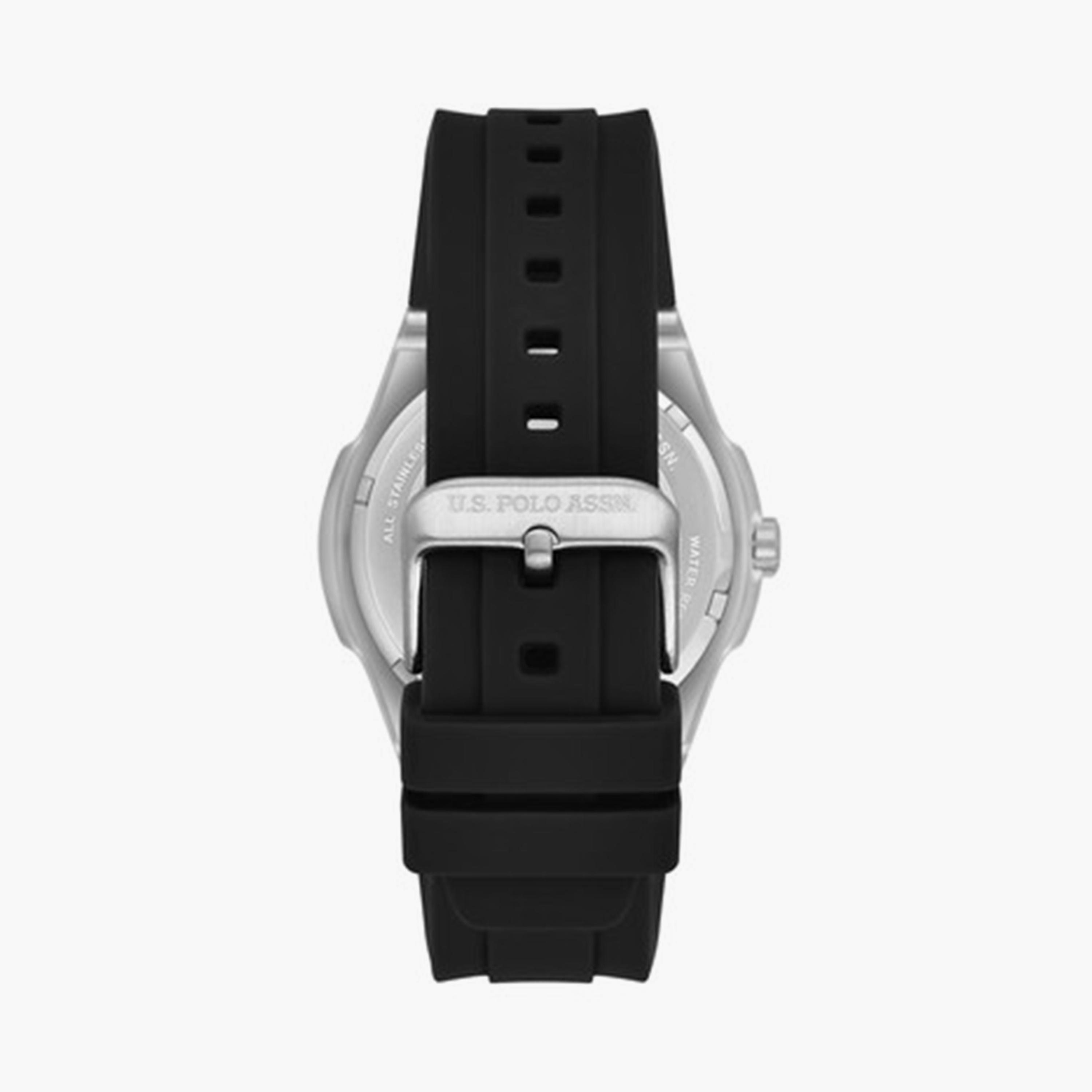 U.S. Polo Assn Men's 44MM Black Analog Silicone Strap  Watch | USPA1105-03-men-watchesandjewellery-watches-image-3