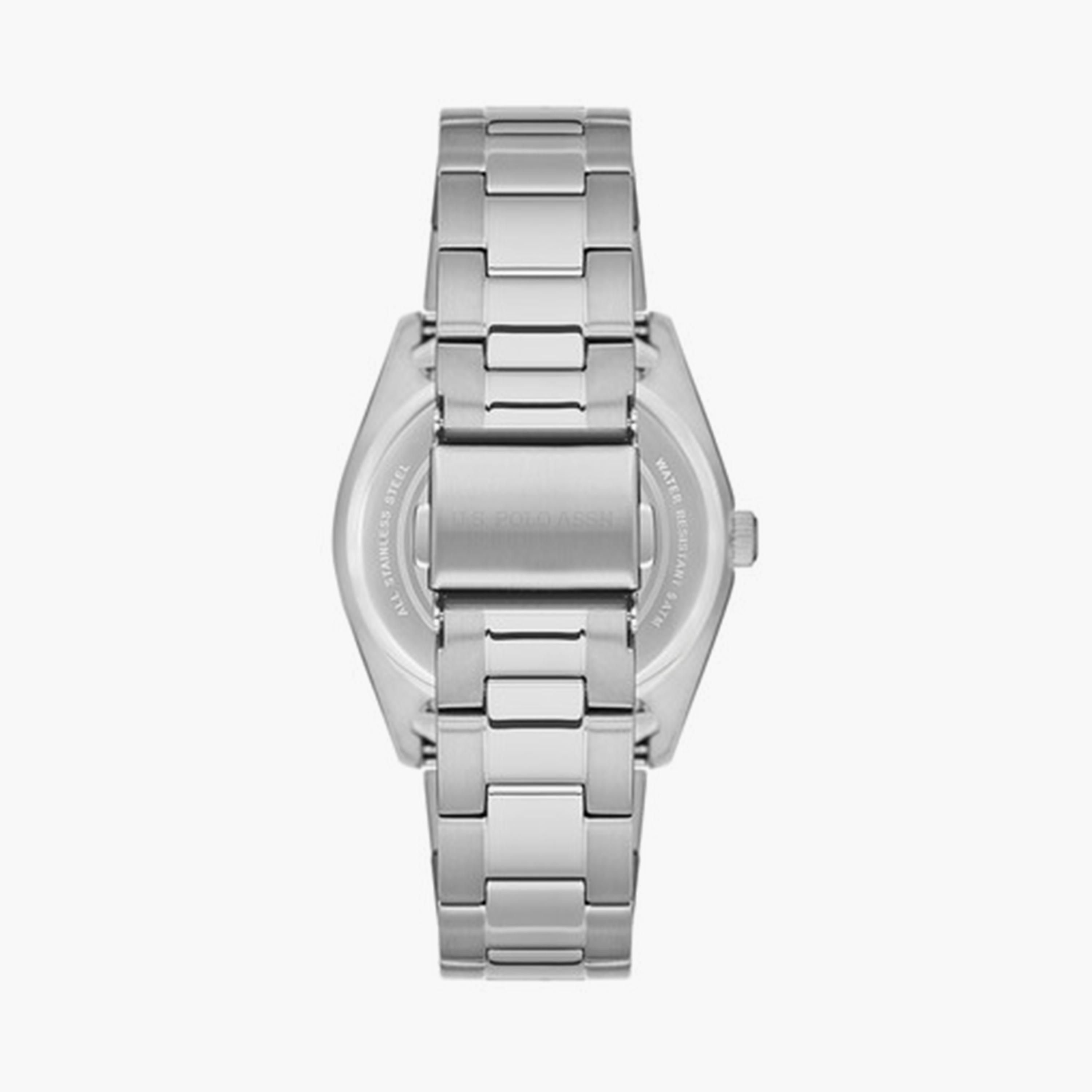 يو أس بولو أسن- ساعة نسائية تناظرية سوار ستانلس ستيل 34 مم فضي | USPA2068-06-women-watchesandjewellery-watches-image-3