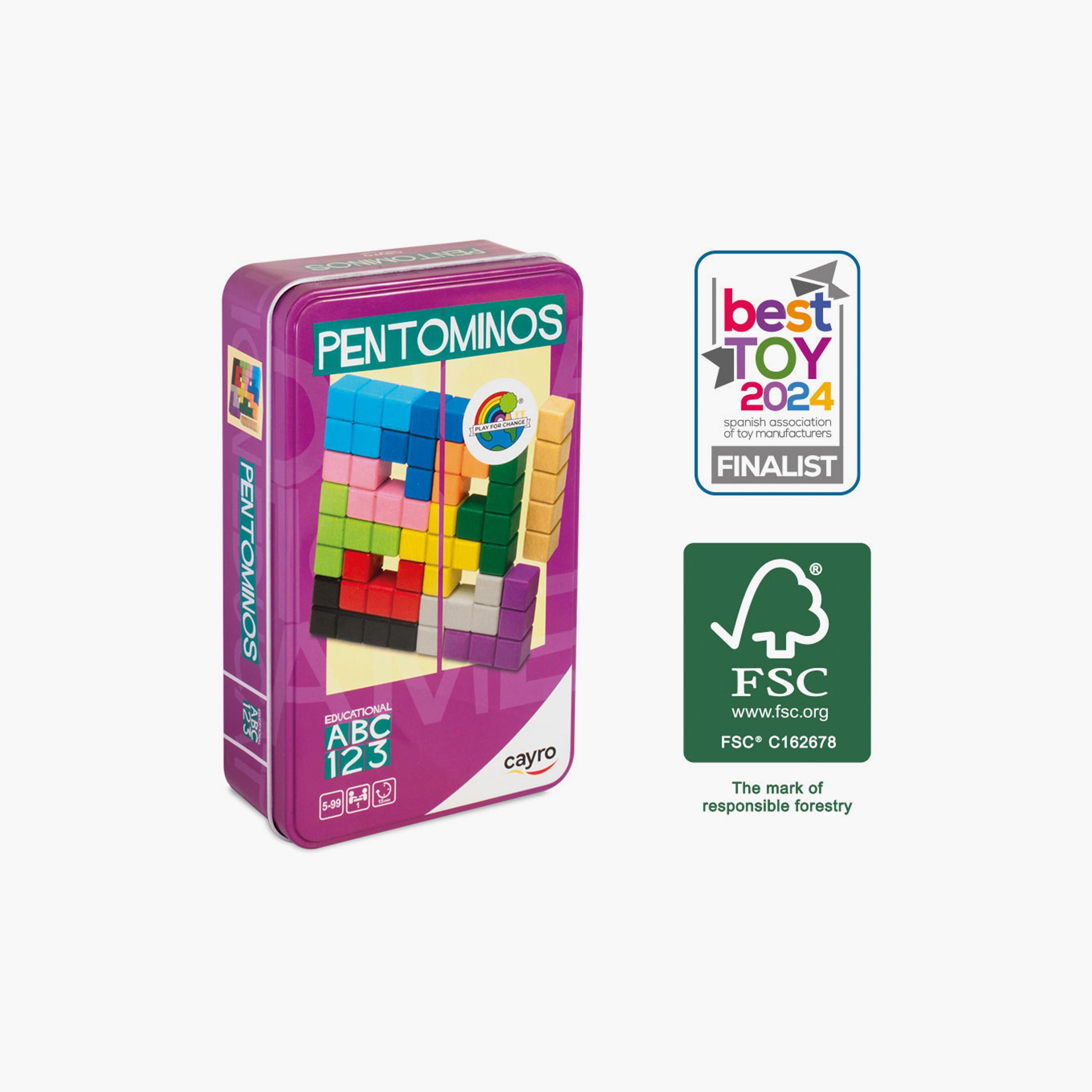 Cayro Pentominos Game with Metal Box-toys-buildingblocks-blocks-image-2
