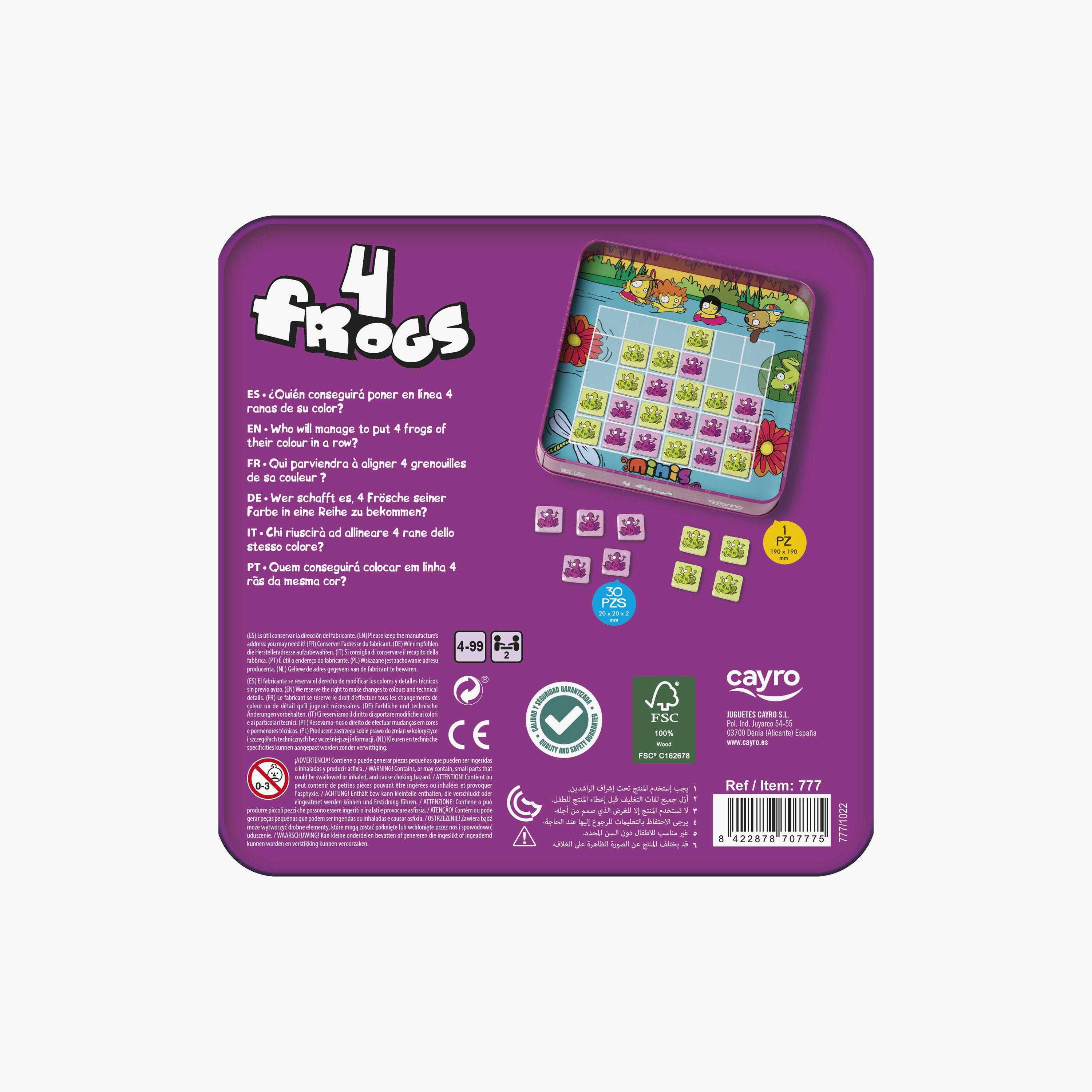 Cayro 4 Frogs Board Game with Metal Box-toys-indoortoys-boardgames-image-2