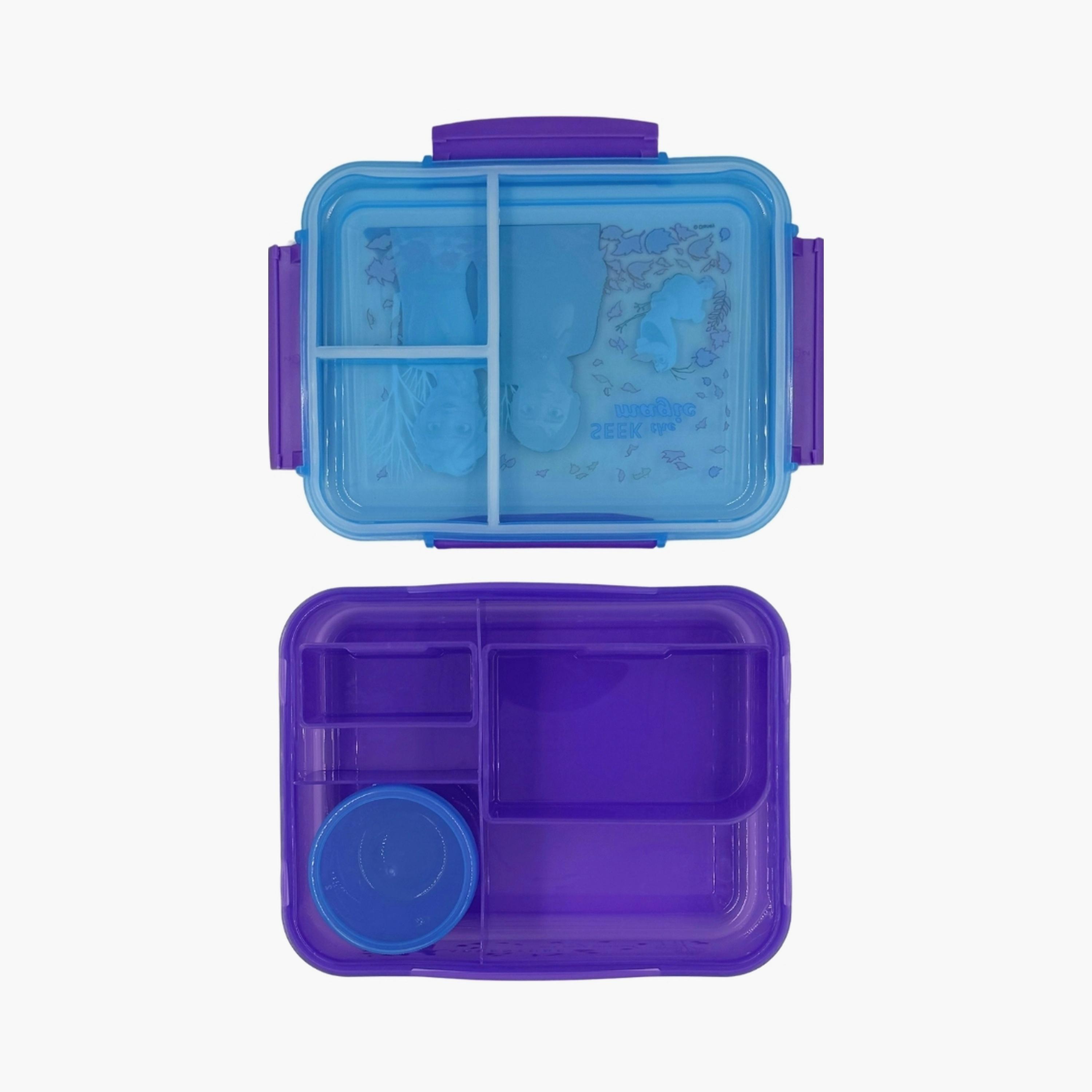 Disney Elsa & Anna Lunch Box with Sauce Cup - Blue-school-lunchessentials-lunchboxes-image-3