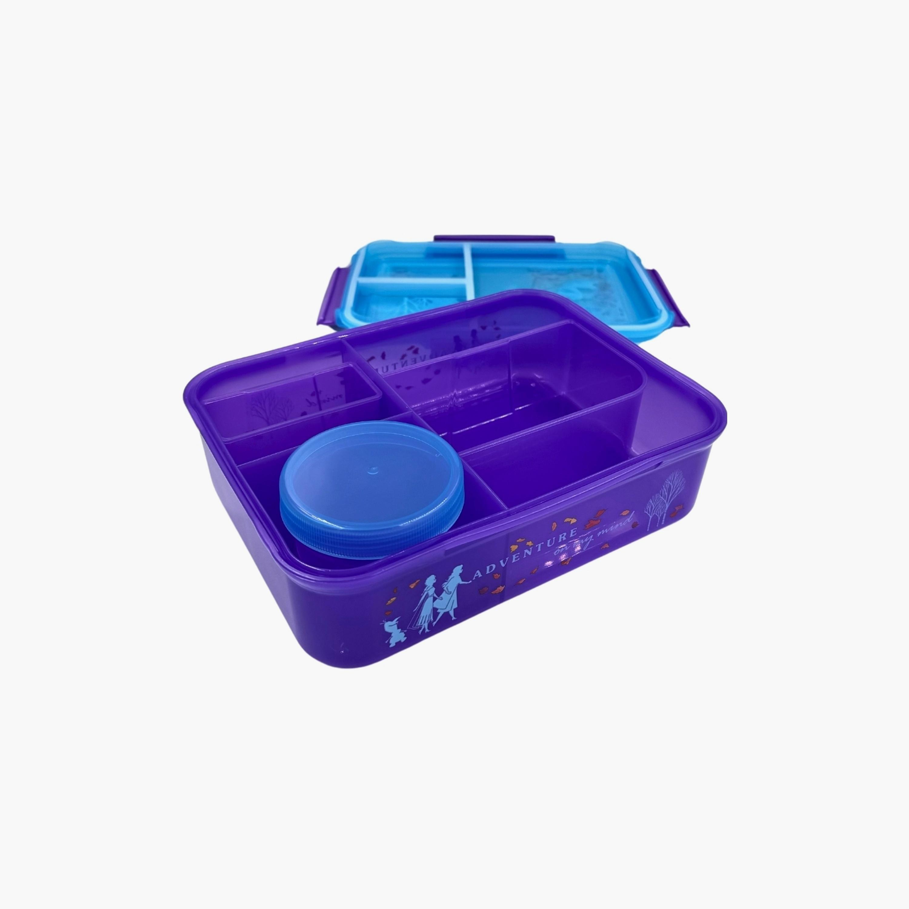 Disney Elsa & Anna Lunch Box with Sauce Cup - Blue-school-lunchessentials-lunchboxes-image-4