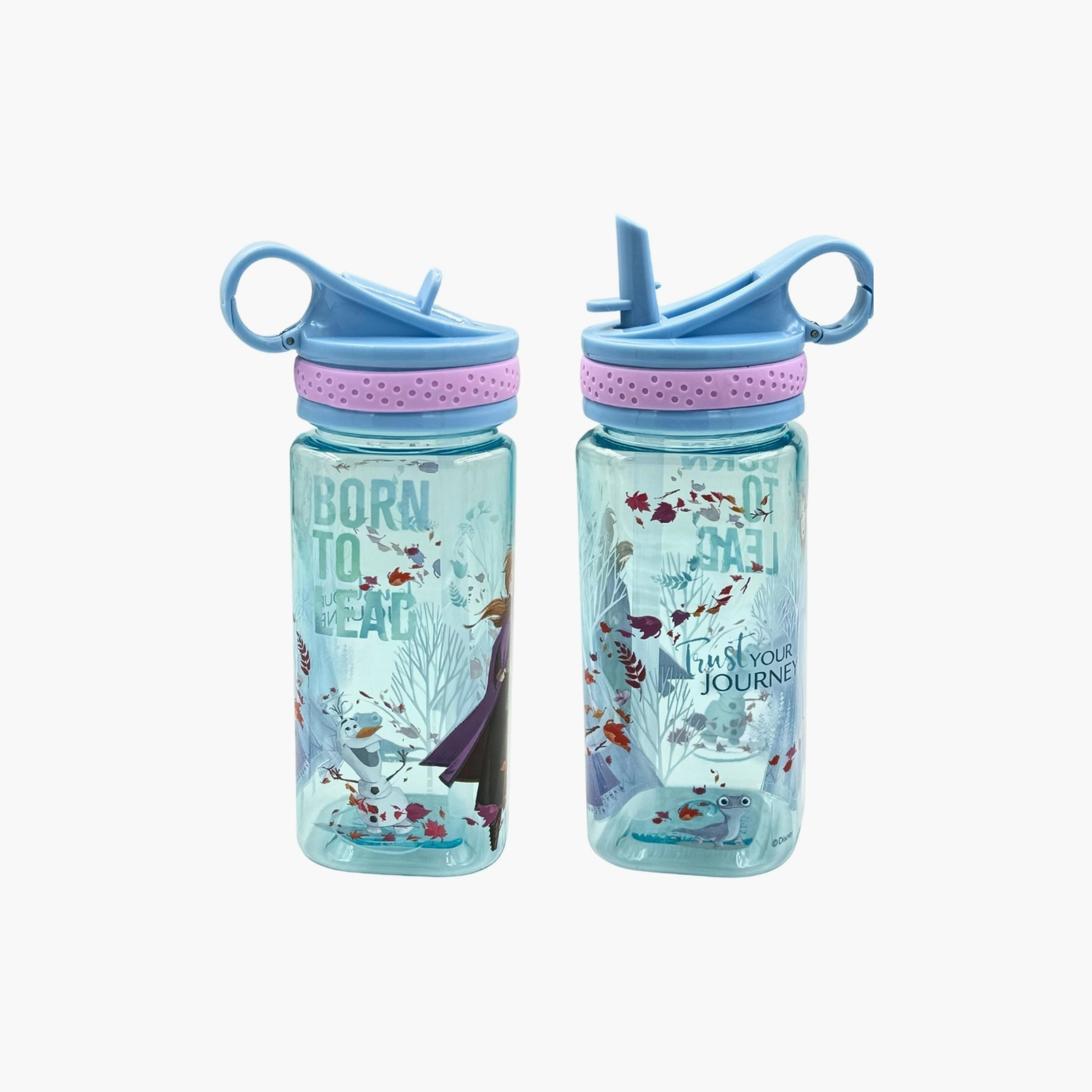 زجاجة مياه بماصة ديزني إلسا وآنا - 480 مل-school-waterbottles-image-2