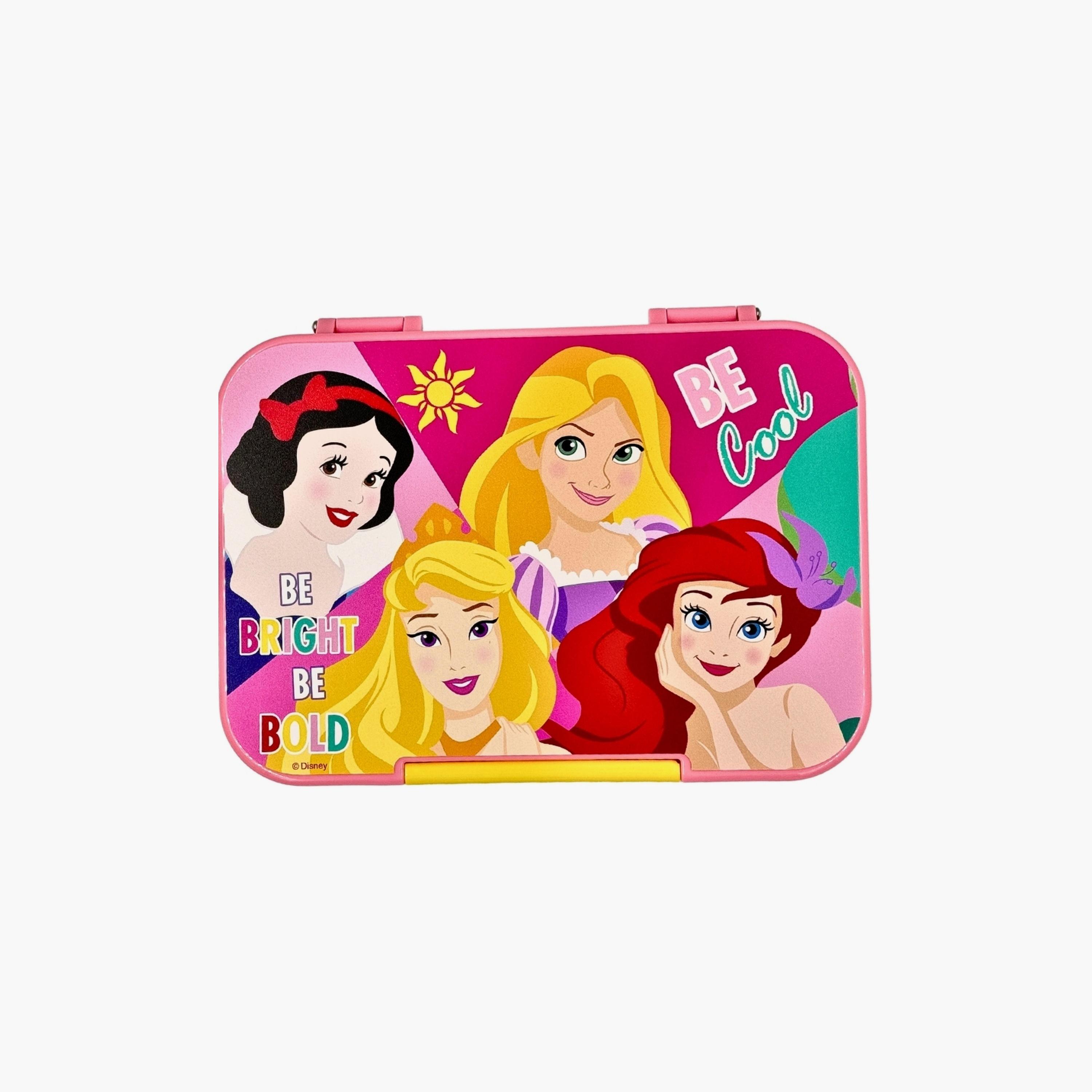 Disney Princess Single Button Lock Tritan Lunch Box - Pink-school-lunchessentials-lunchboxes-image-1