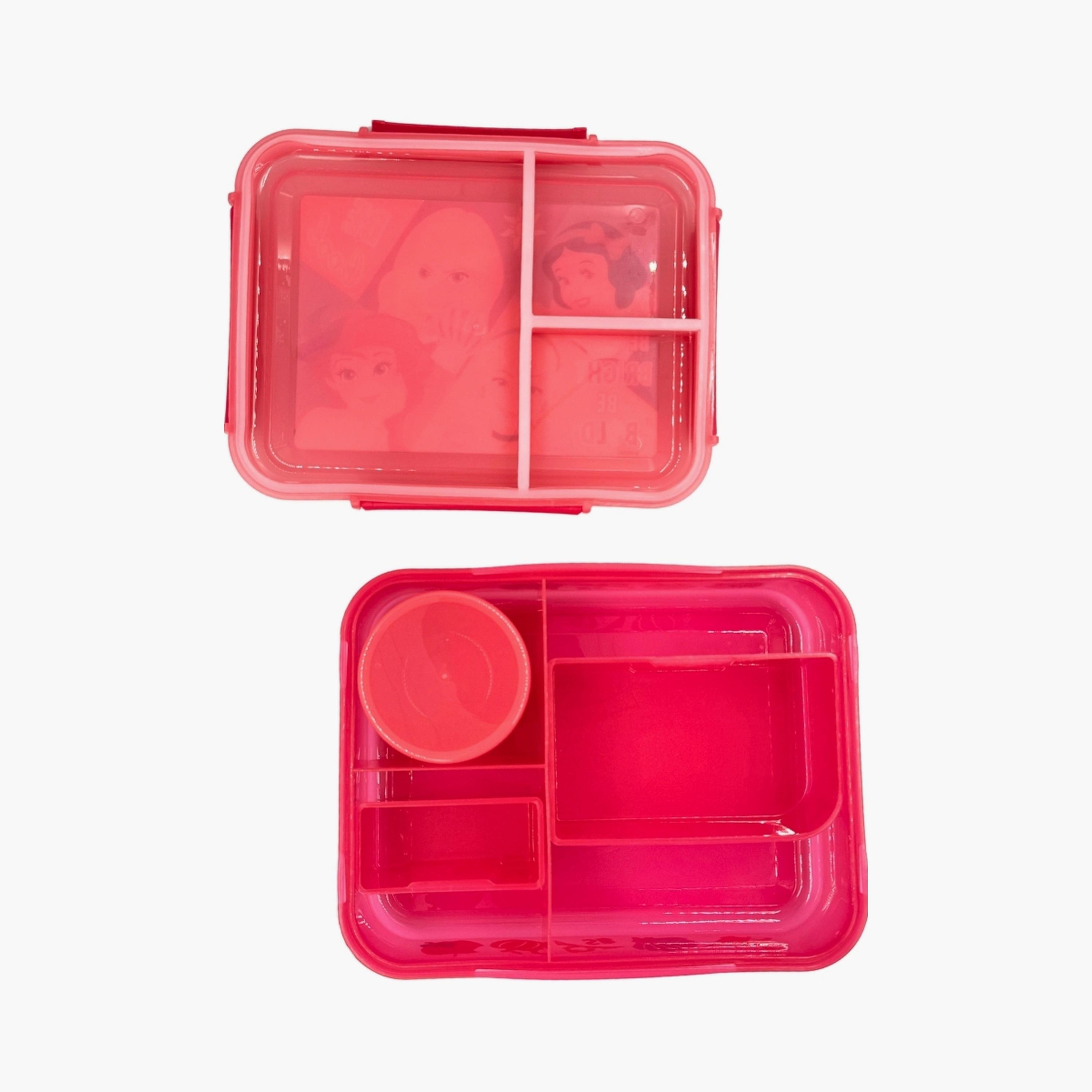 Disney Princess Lunch Box with Sauce Cup - Red-school-lunchessentials-lunchboxes-image-3
