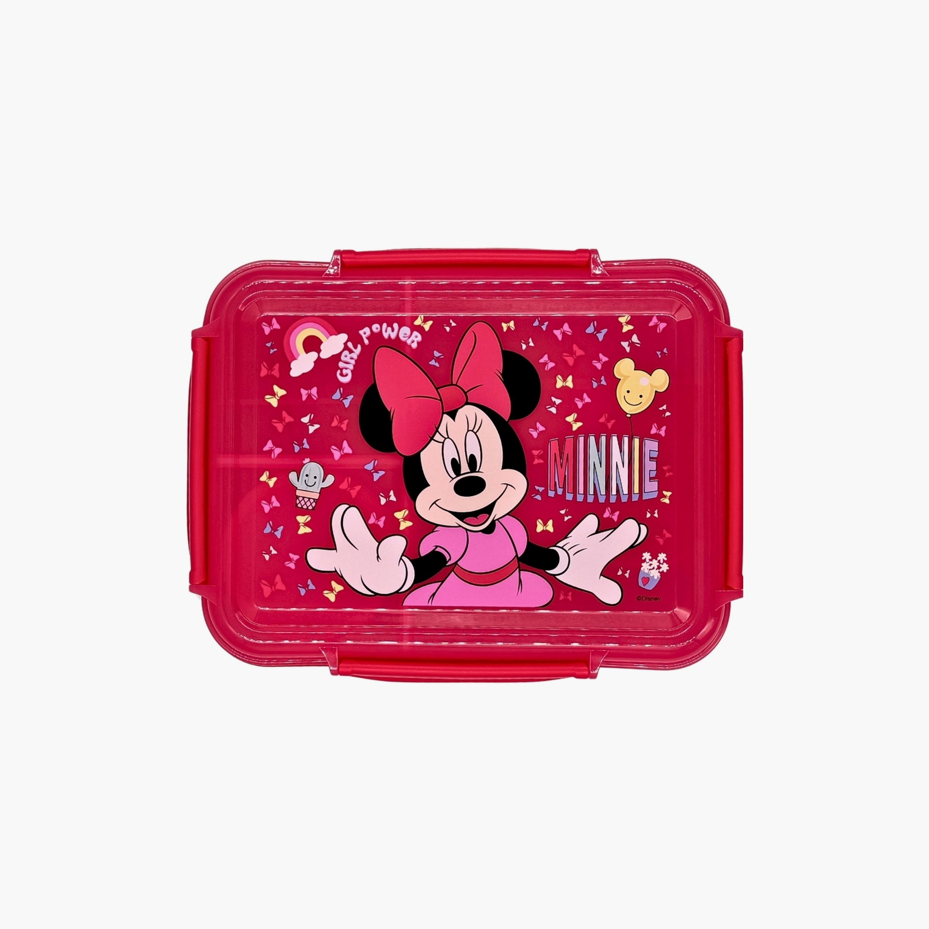 Disney Minnie Lunch Box with Sauce Cup - Red-school-lunchessentials-lunchboxes-image-1