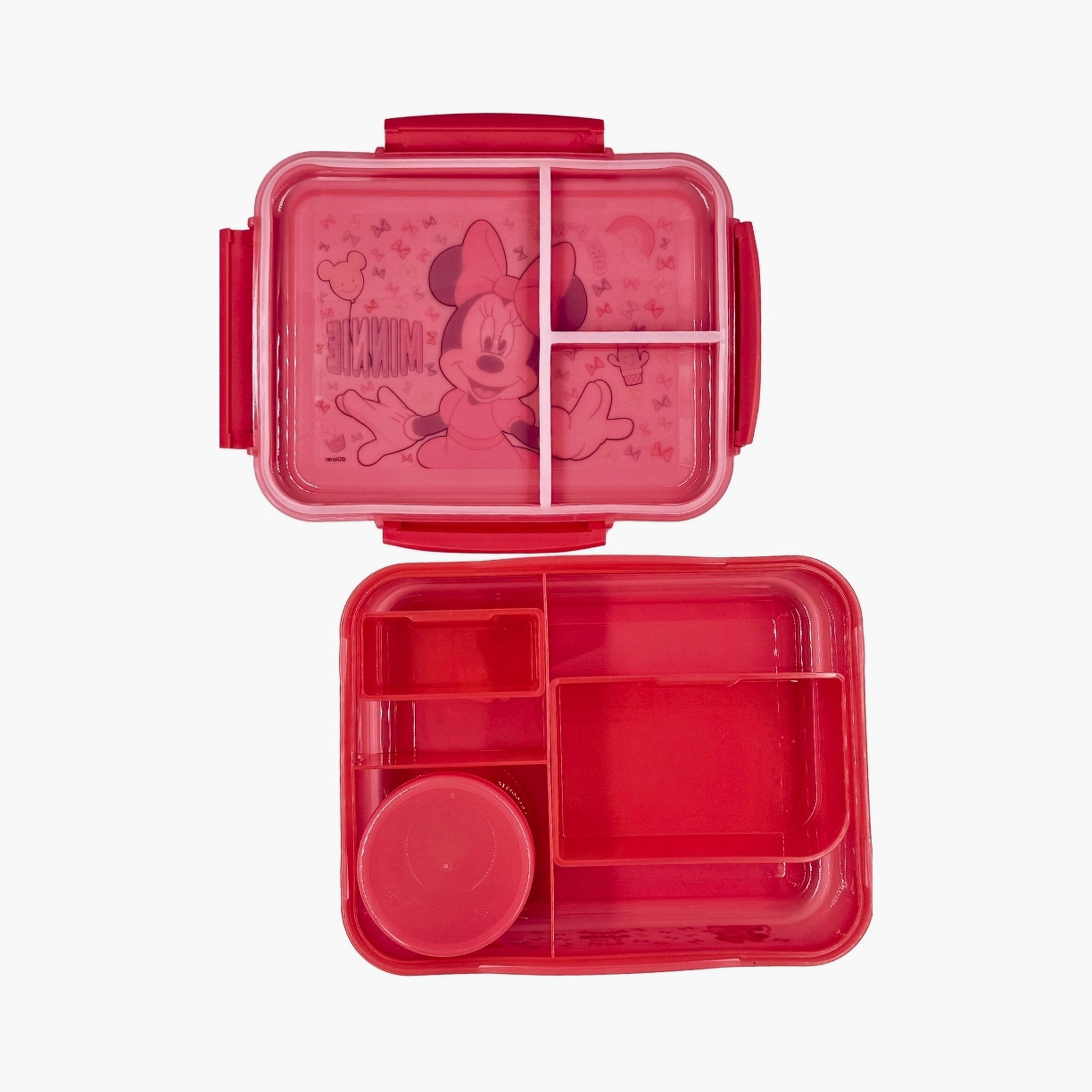 Disney Minnie Lunch Box with Sauce Cup - Red-school-lunchessentials-lunchboxes-image-2