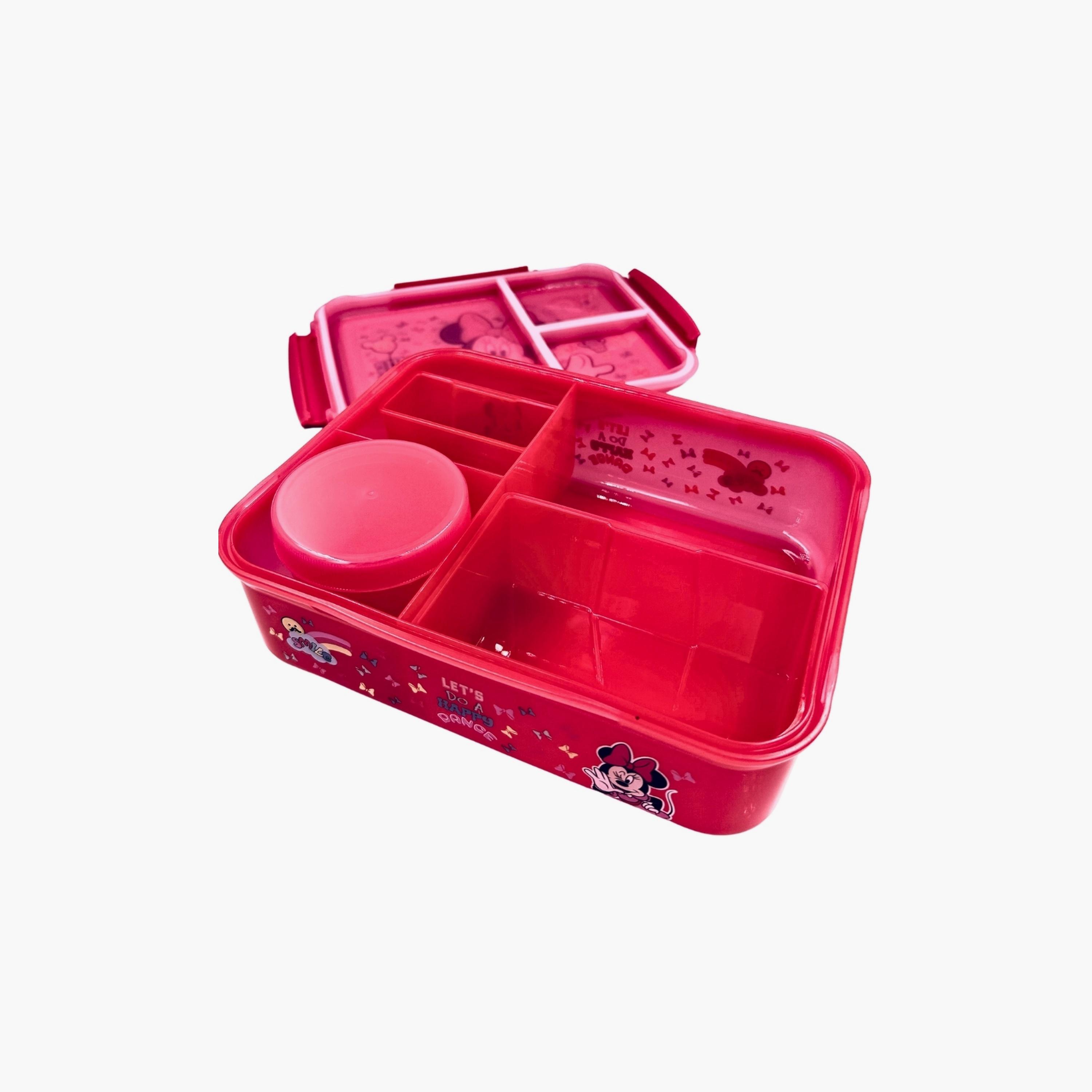 Disney Minnie Lunch Box with Sauce Cup - Red-school-lunchessentials-lunchboxes-image-3