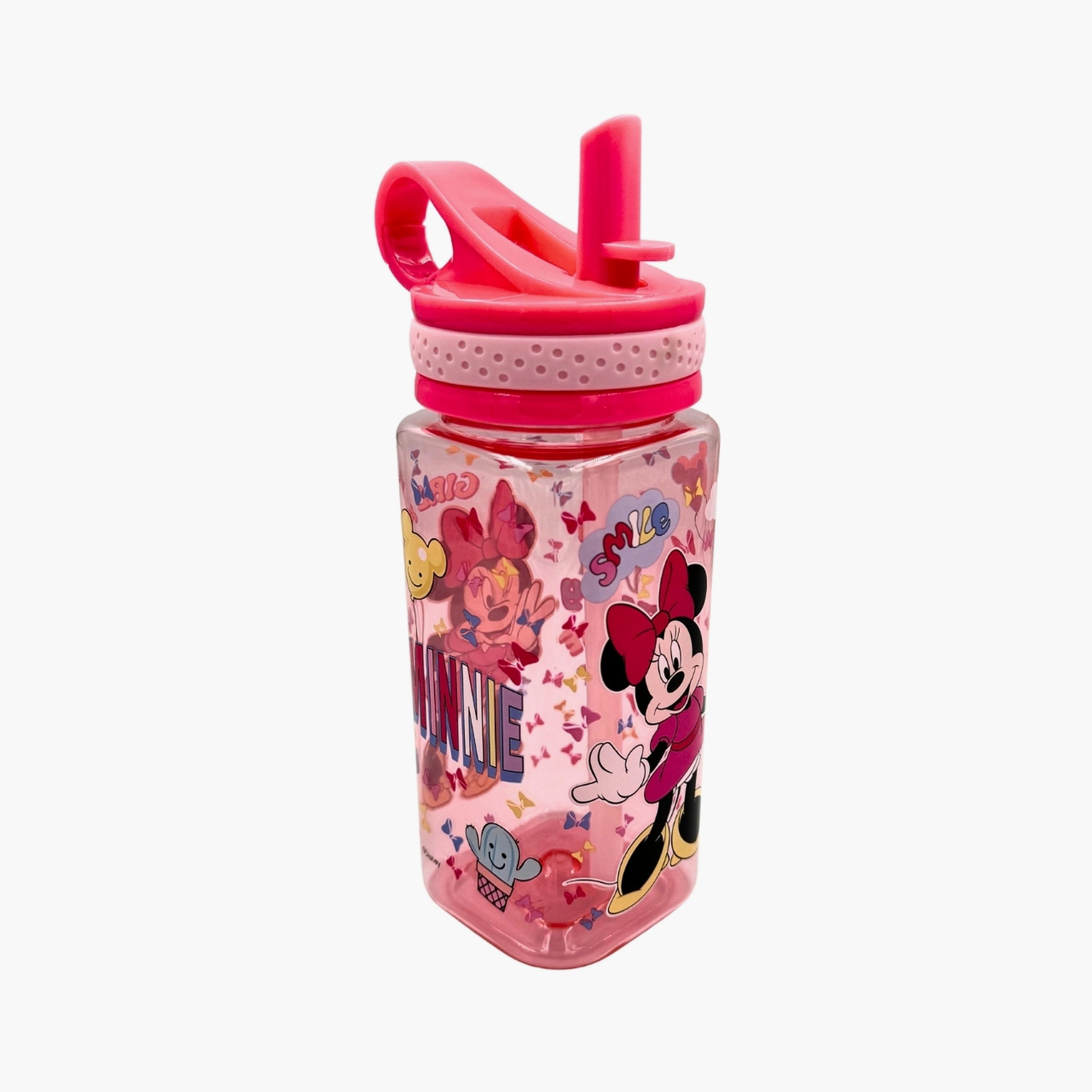 Disney Minnie Straw Walter Bottle - 480 ml-school-waterbottles-image-1
