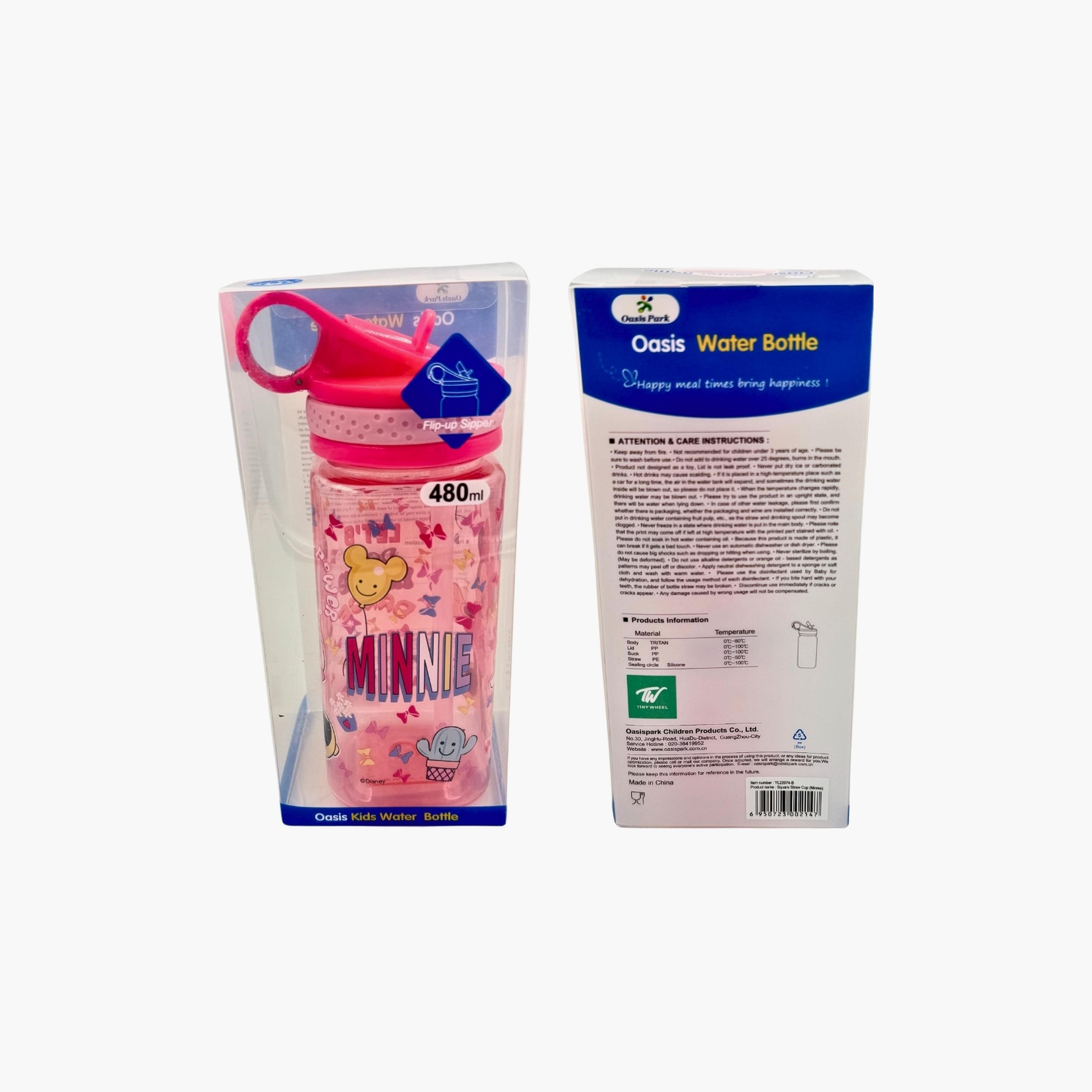 Disney Minnie Straw Walter Bottle - 480 ml-school-waterbottles-image-3