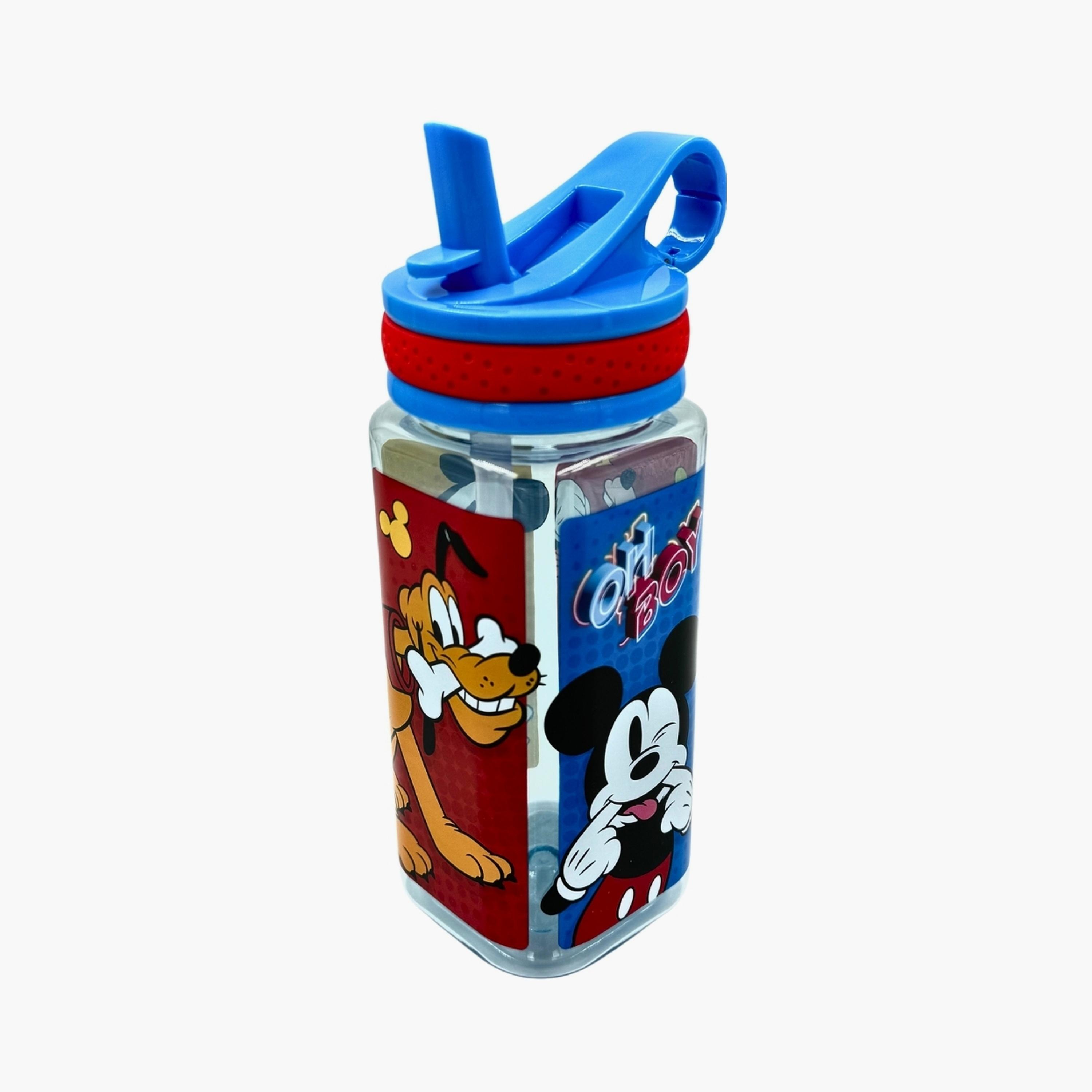 Disney Mickey & Friends Straw Walter Bottle - 480 ml-school-waterbottles-image-1