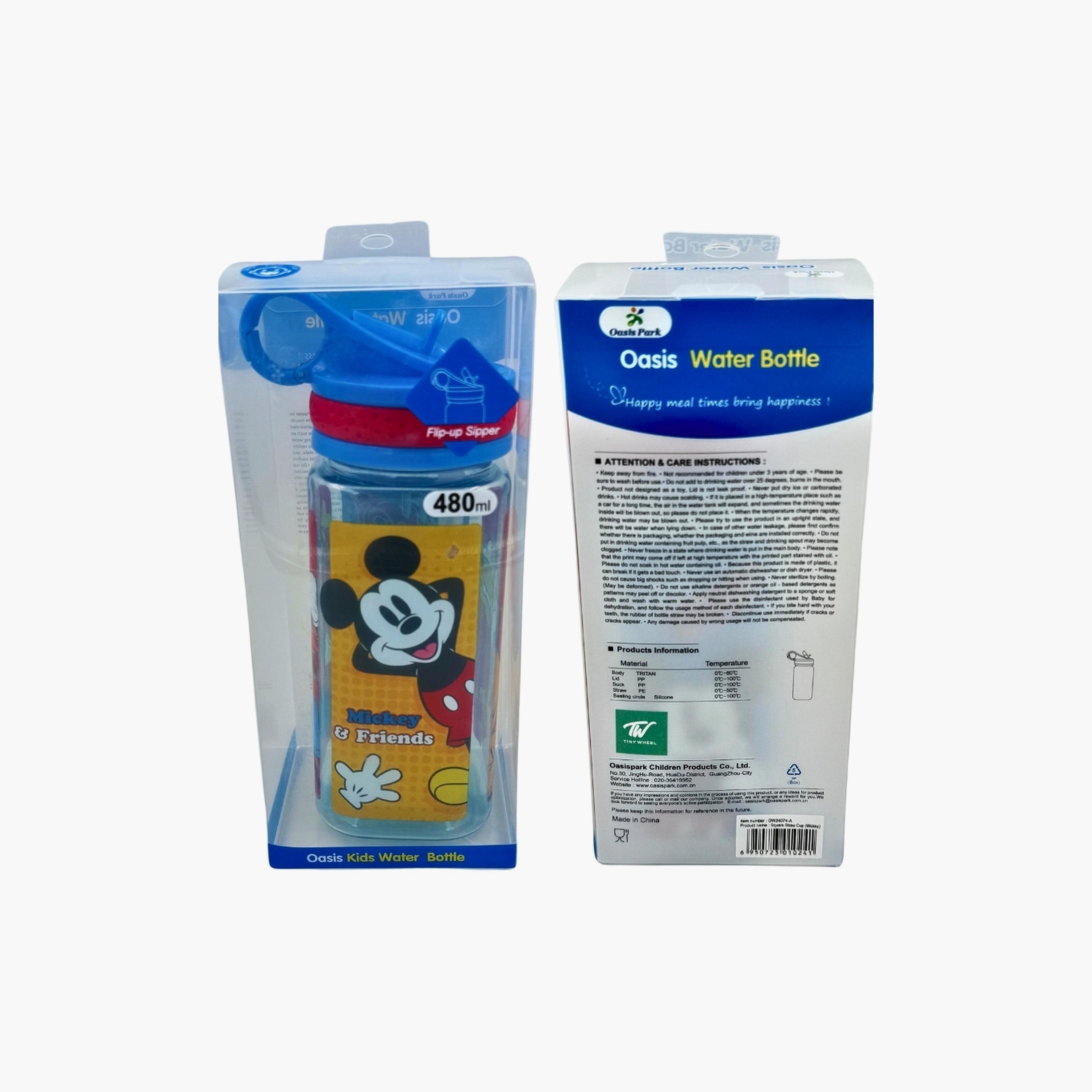 Disney Mickey & Friends Straw Walter Bottle - 480 ml-school-waterbottles-image-3
