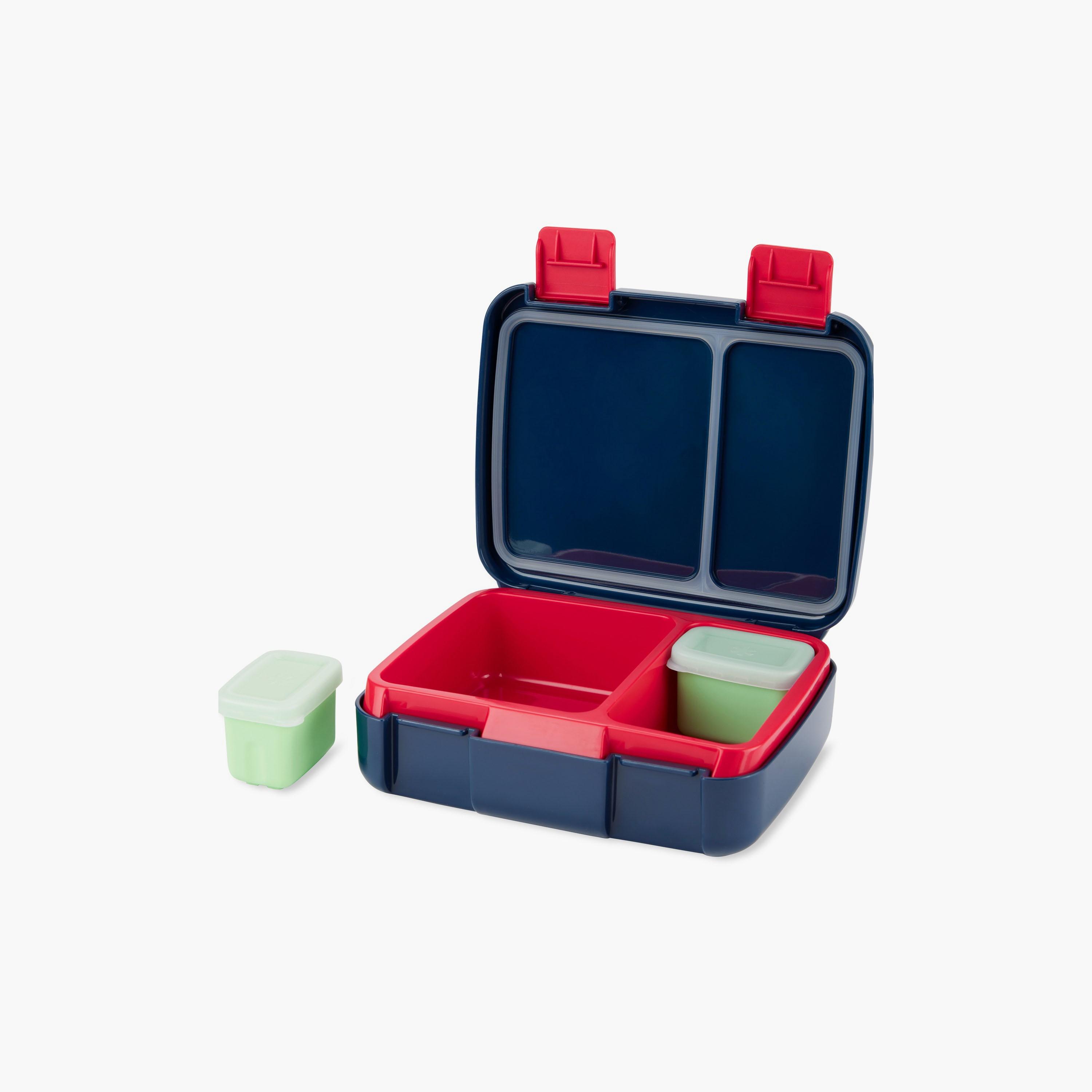 Skip Hop Spark Style Bento Lunch Box with 2-Piece Snack Container - Train-school-lunchessentials-lunchboxes-image-1