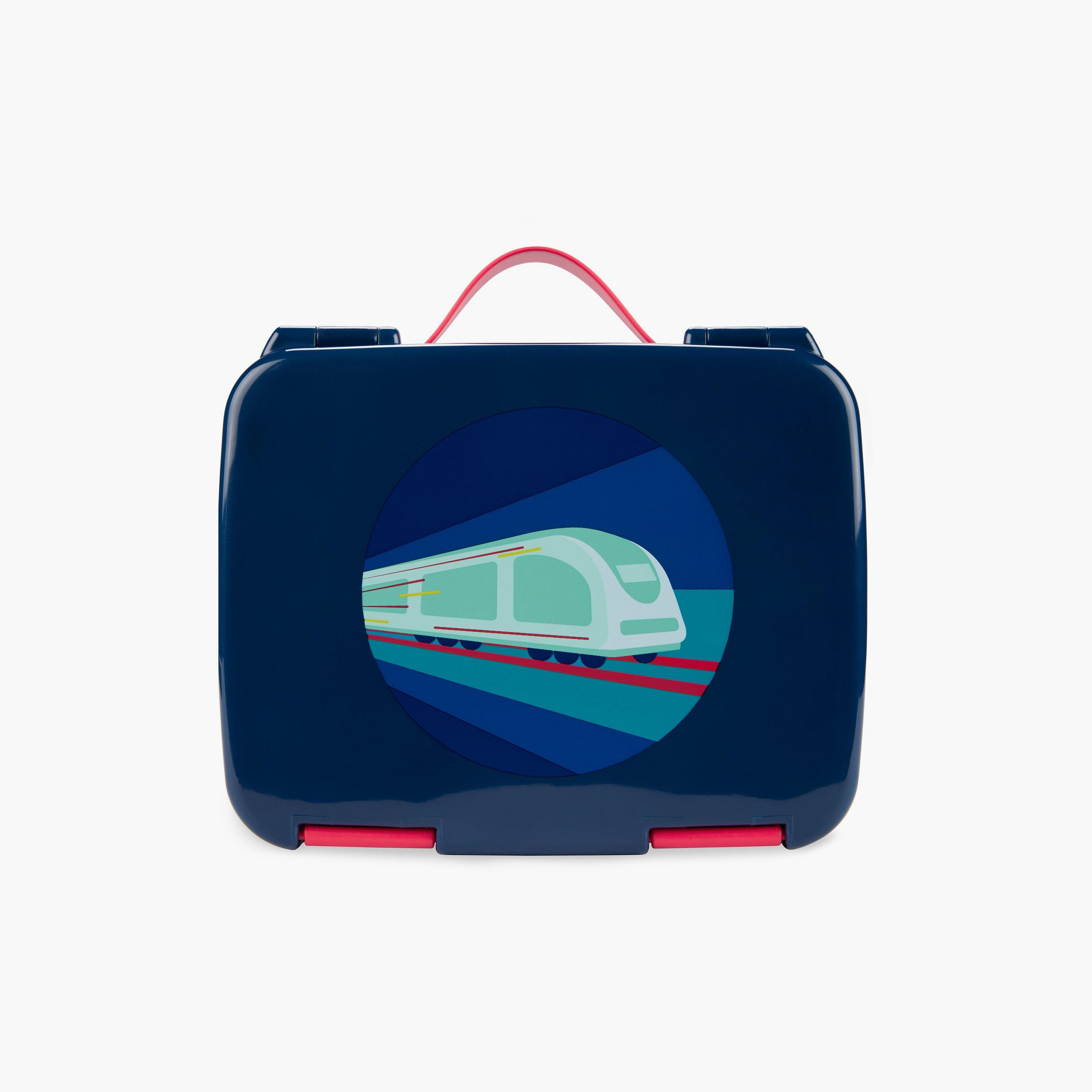 Skip Hop Spark Style Bento Lunch Box with 2-Piece Snack Container - Train-school-lunchessentials-lunchboxes-image-2