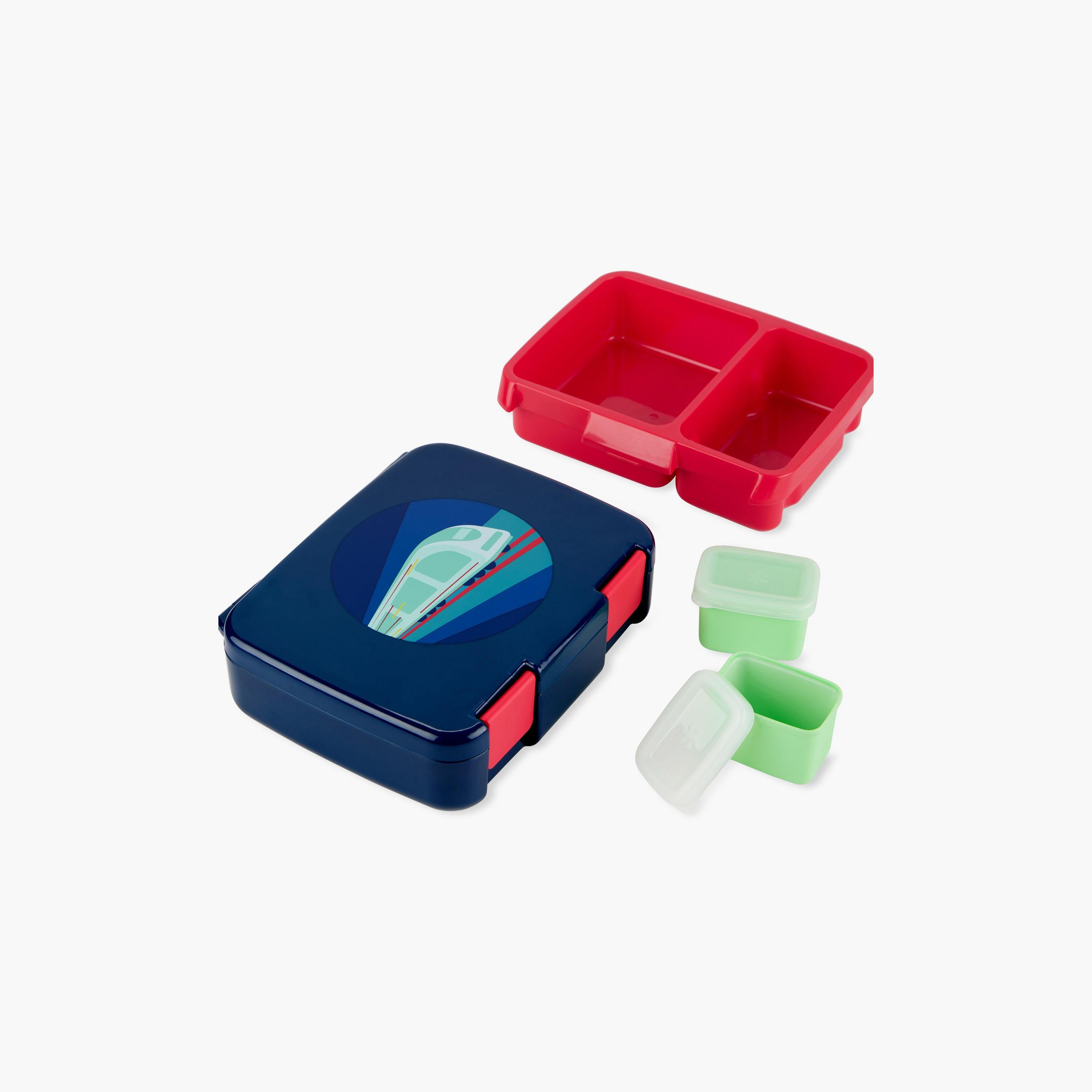 Skip Hop Spark Style Bento Lunch Box with 2-Piece Snack Container - Train-school-lunchessentials-lunchboxes-image-3
