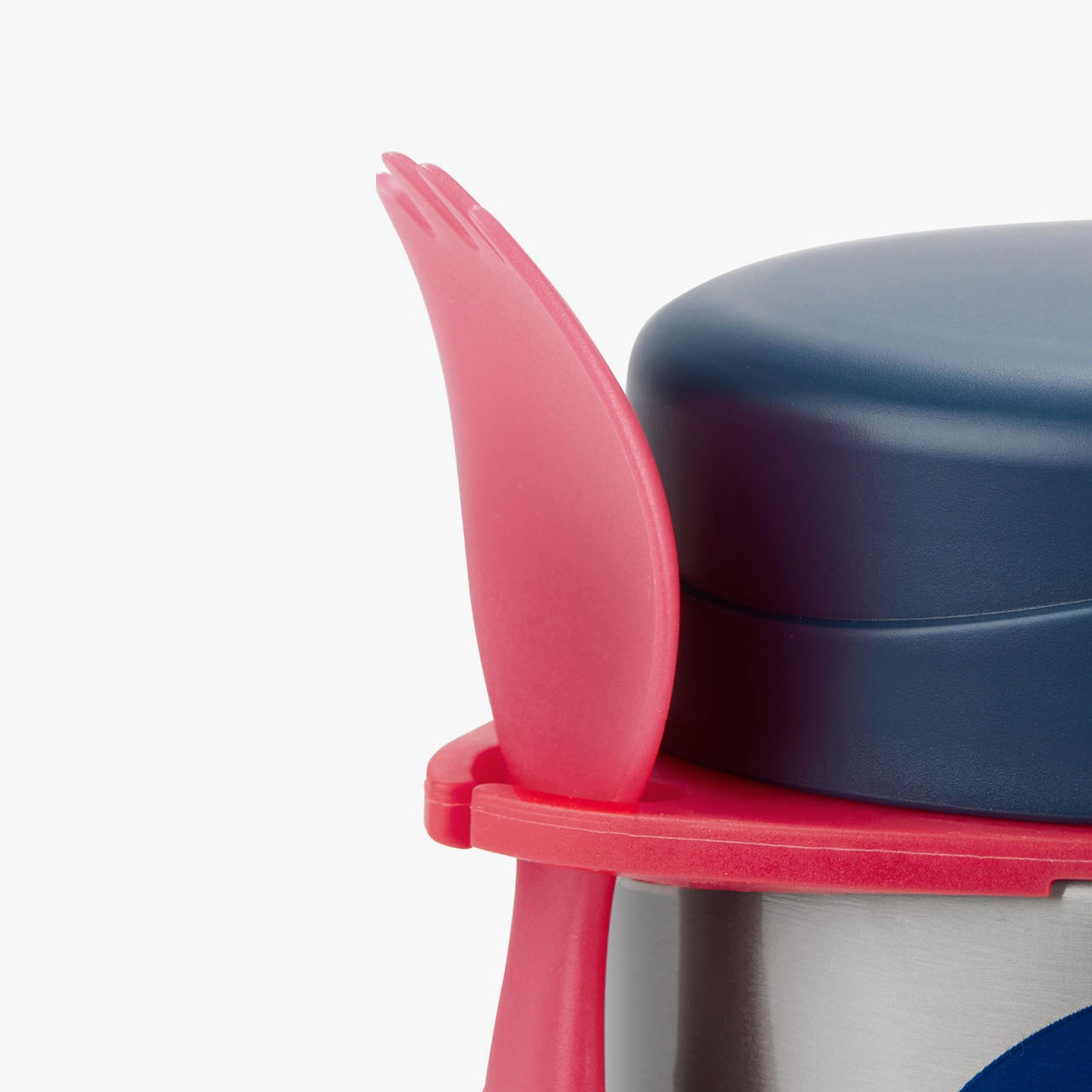 Skip Hop Spark Style Food Jar with Fork - Train-school-lunchessentials-lunchboxes-image-3