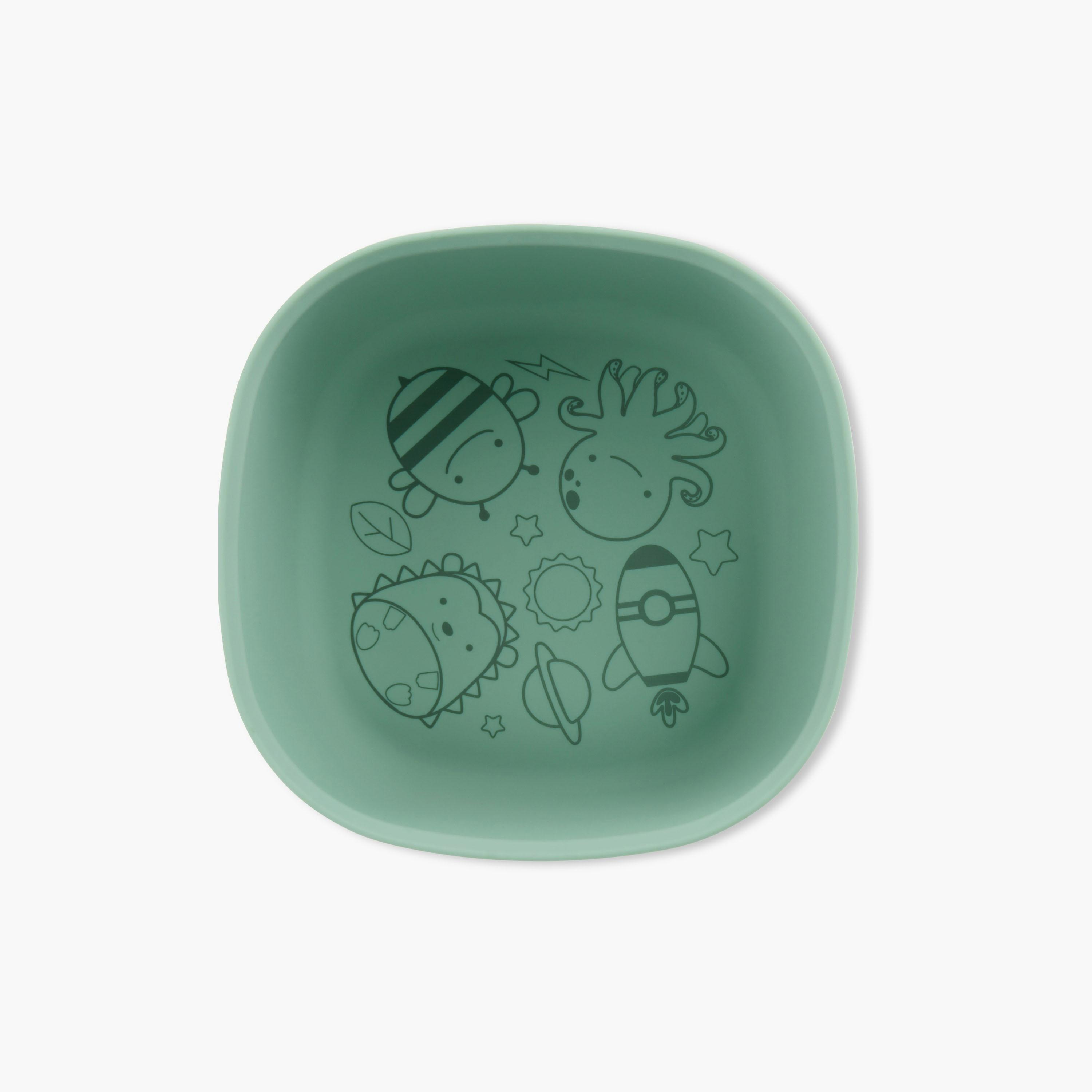Skip Hop Squad Silicone Bowl - Green-baby-feeding-mealtimeessentials-image-1
