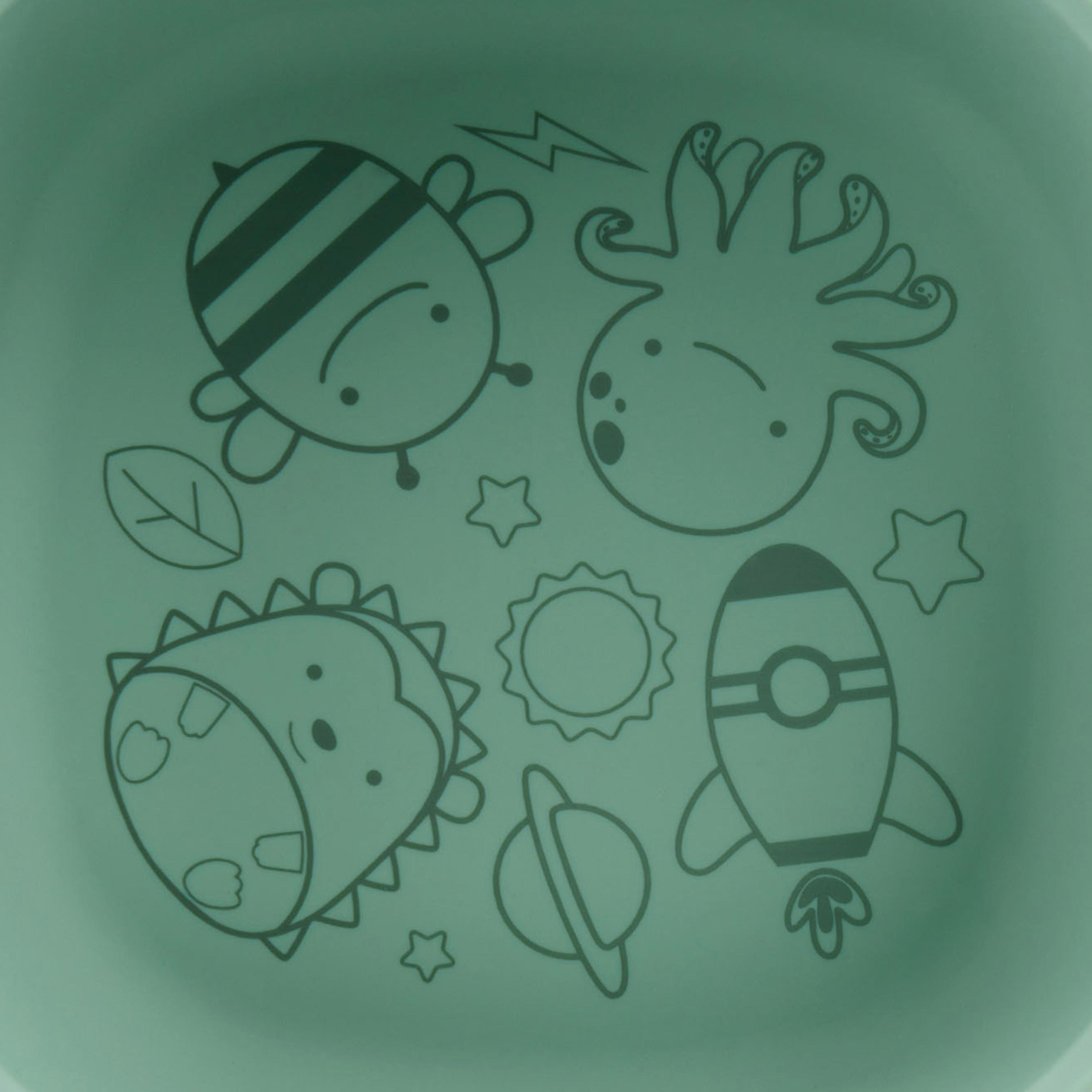 Skip Hop Squad Silicone Bowl - Green-baby-feeding-mealtimeessentials-image-3