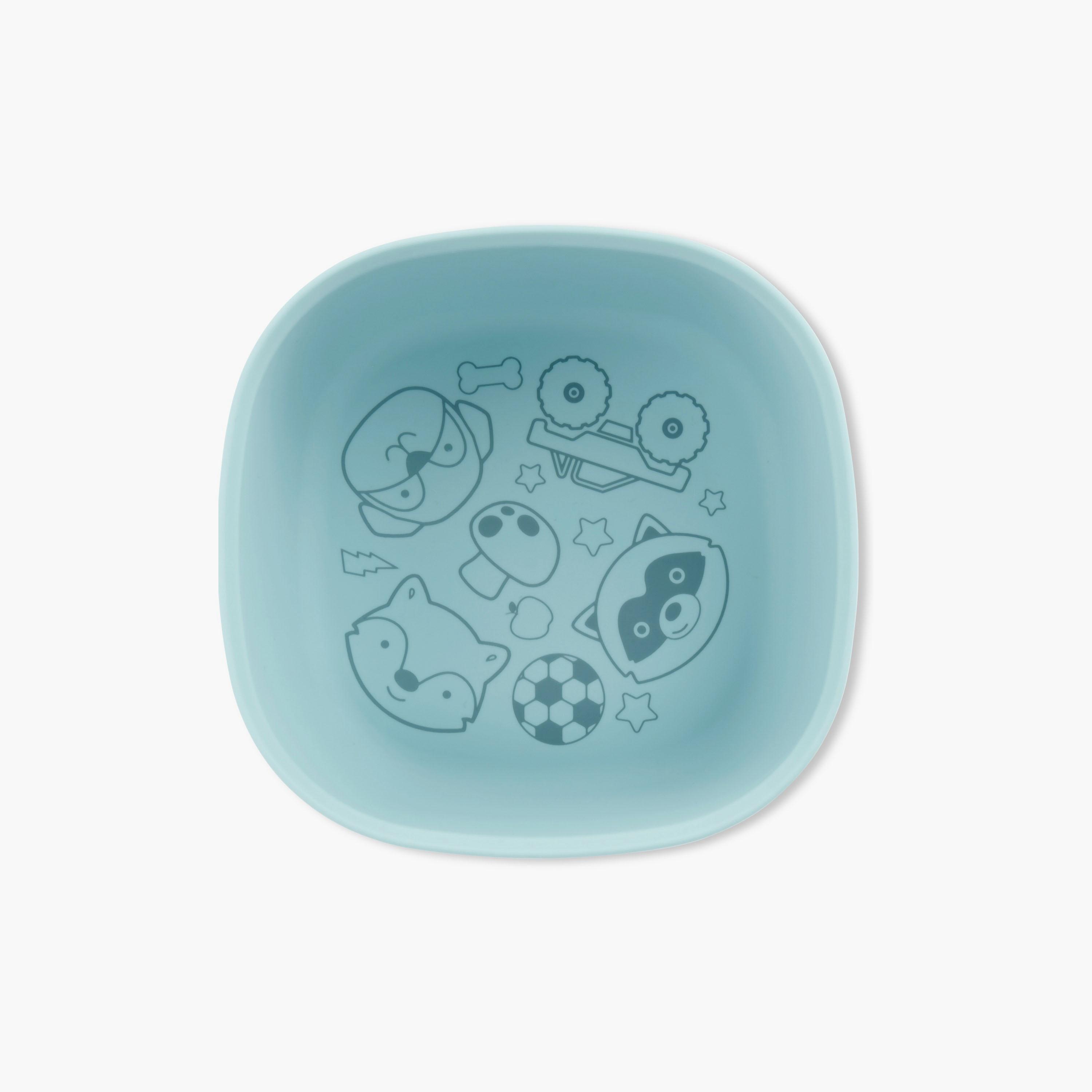 Skip Hop Squad Silicone Bowl - Blue-baby-feeding-mealtimeessentials-image-1