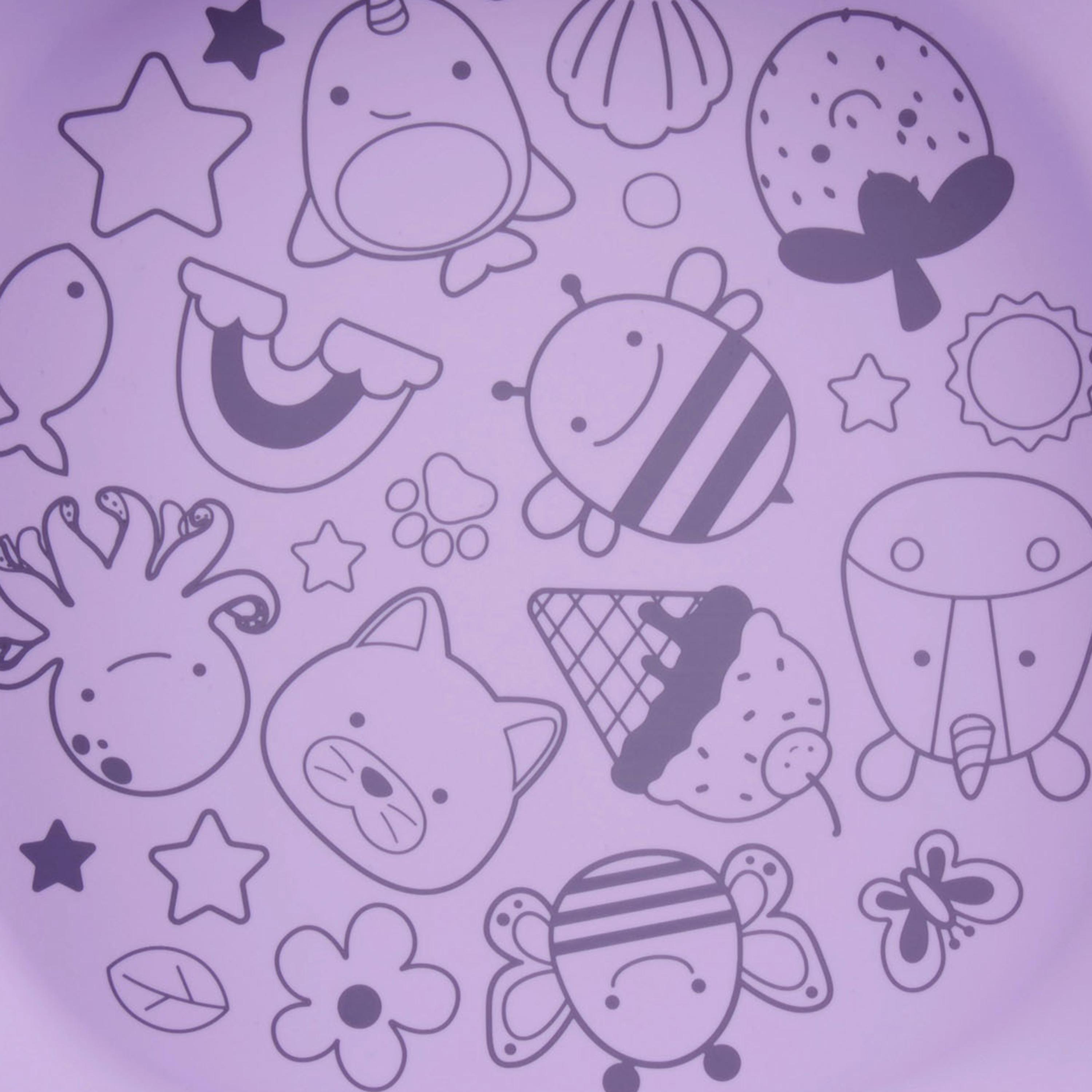 Skip Hop Squad Silicone Plate - Purple-baby-feeding-mealtimeessentials-image-3